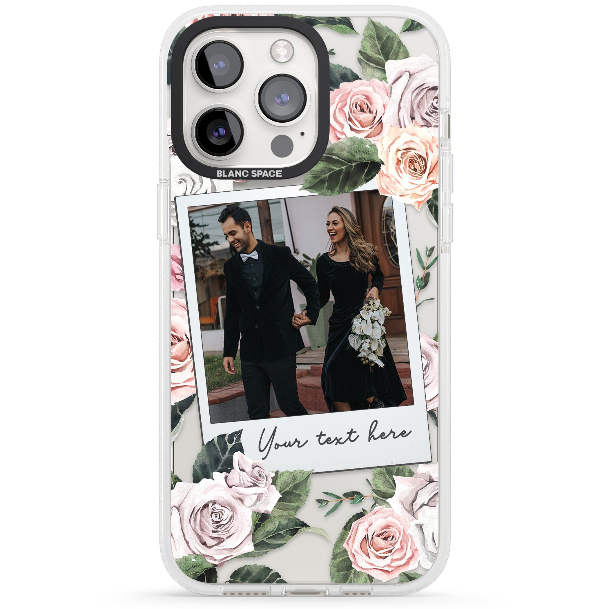 Personalised Floral Instant Camera Photo