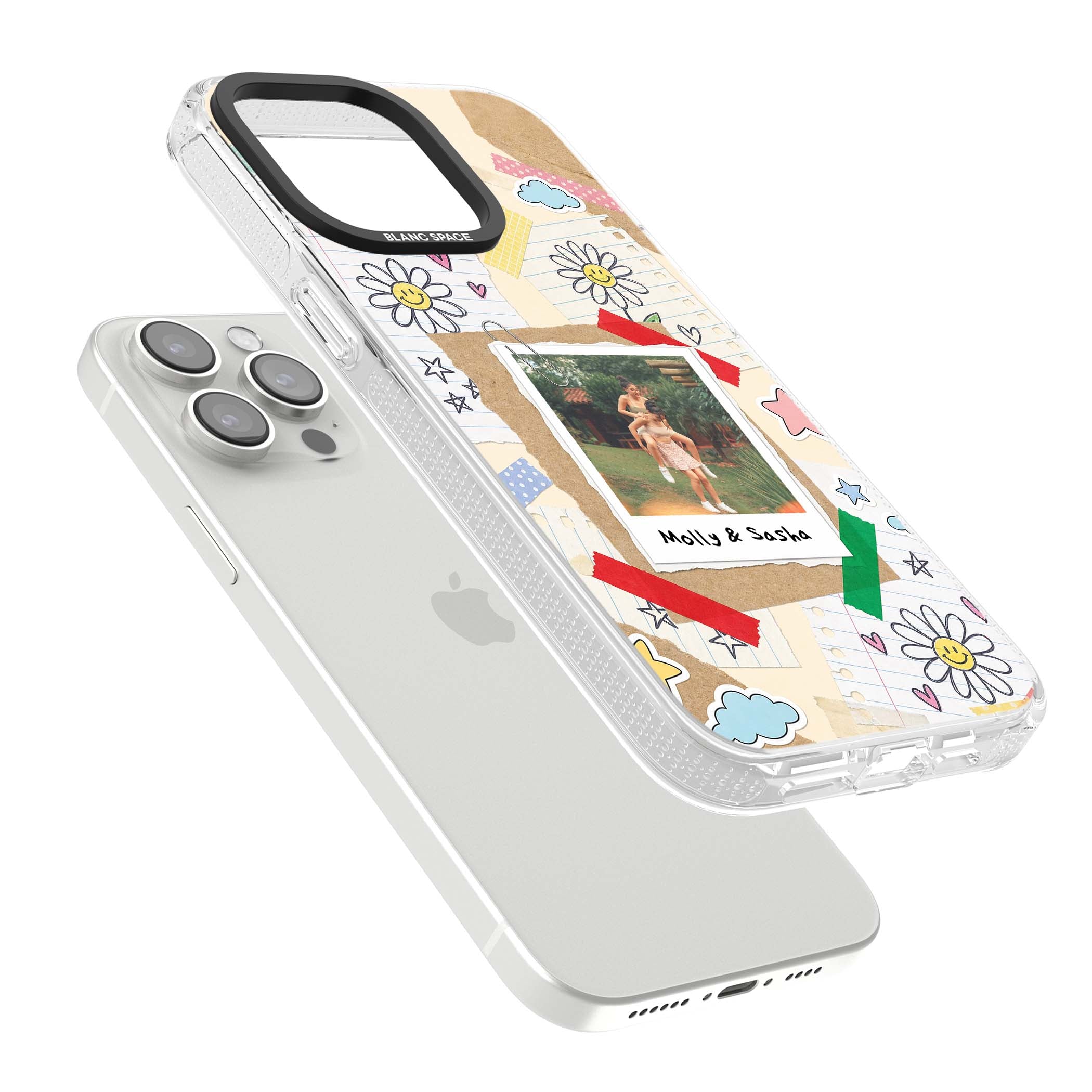 Scrapbook Photo coquette iPhone case | Clear Case Impact Air case for iPhone 15 Pro, iPhone 15 Pro Max