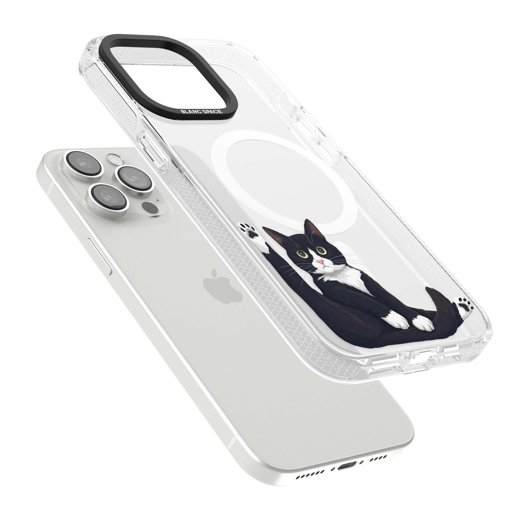 Mid-Groom Cat animals iPhone case | Clear Case Impact Air case for iPhone 15 Pro, iPhone 15 Pro Max