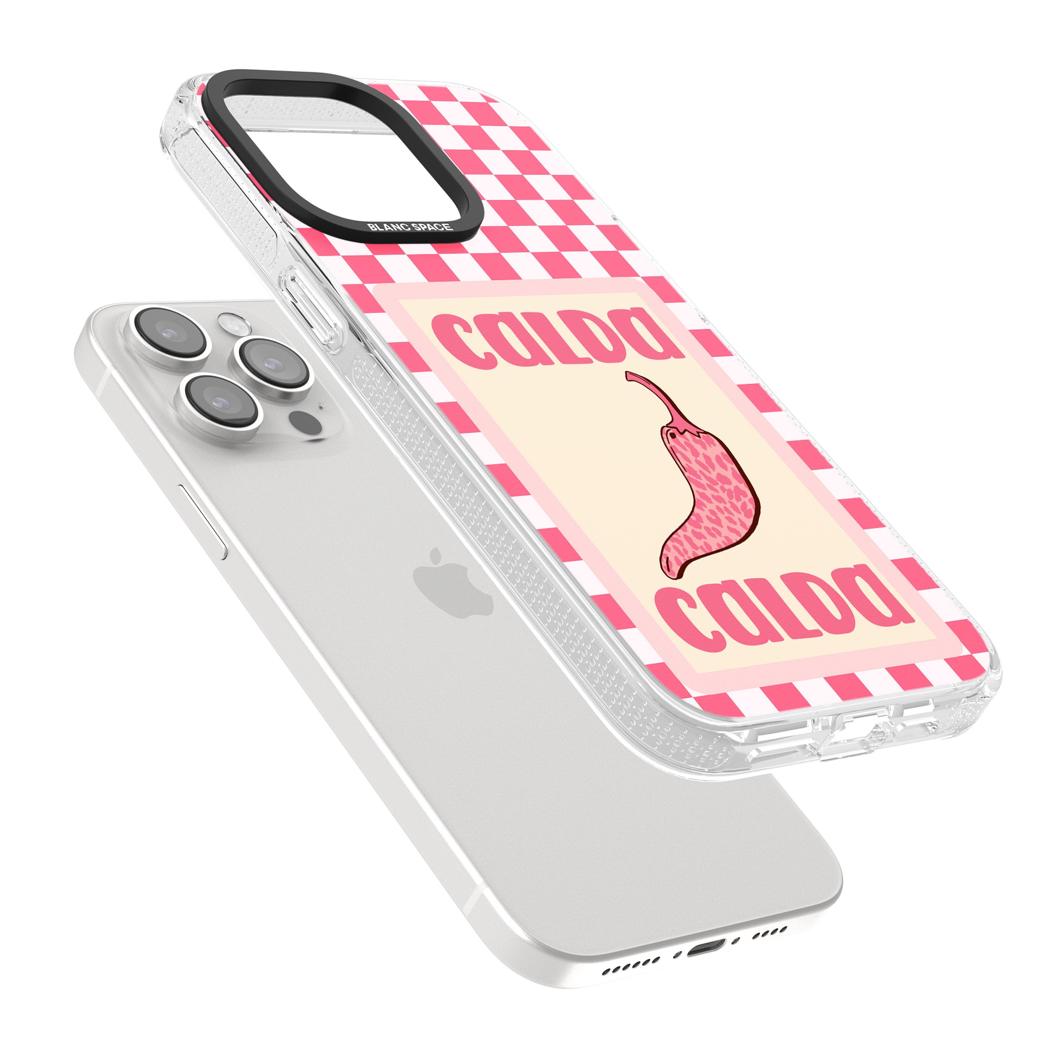 Calda iPhone 15 Pro Max / 15 Pro / 14 Pro Max / 14 Pro / 13 Pro Clear Case Impact Air - Blanc Space