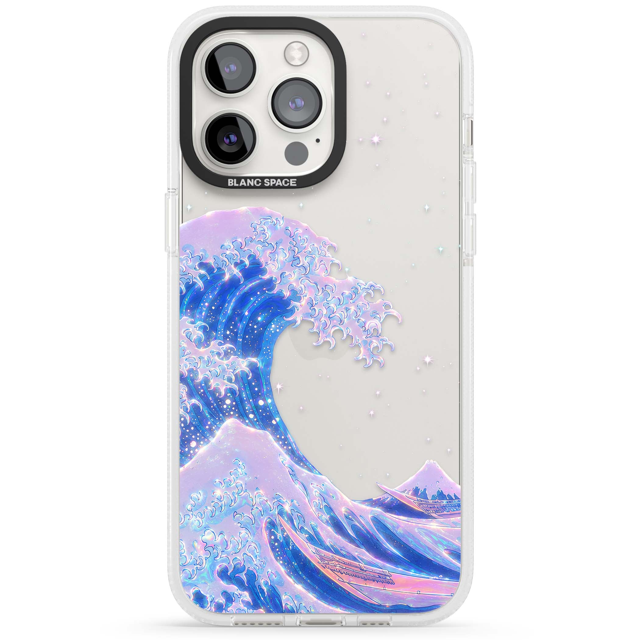 The Great Wave In Opal japanese iPhone case | Clear Case Impact Air case for iPhone 15 Pro, iPhone 15 Pro Max
