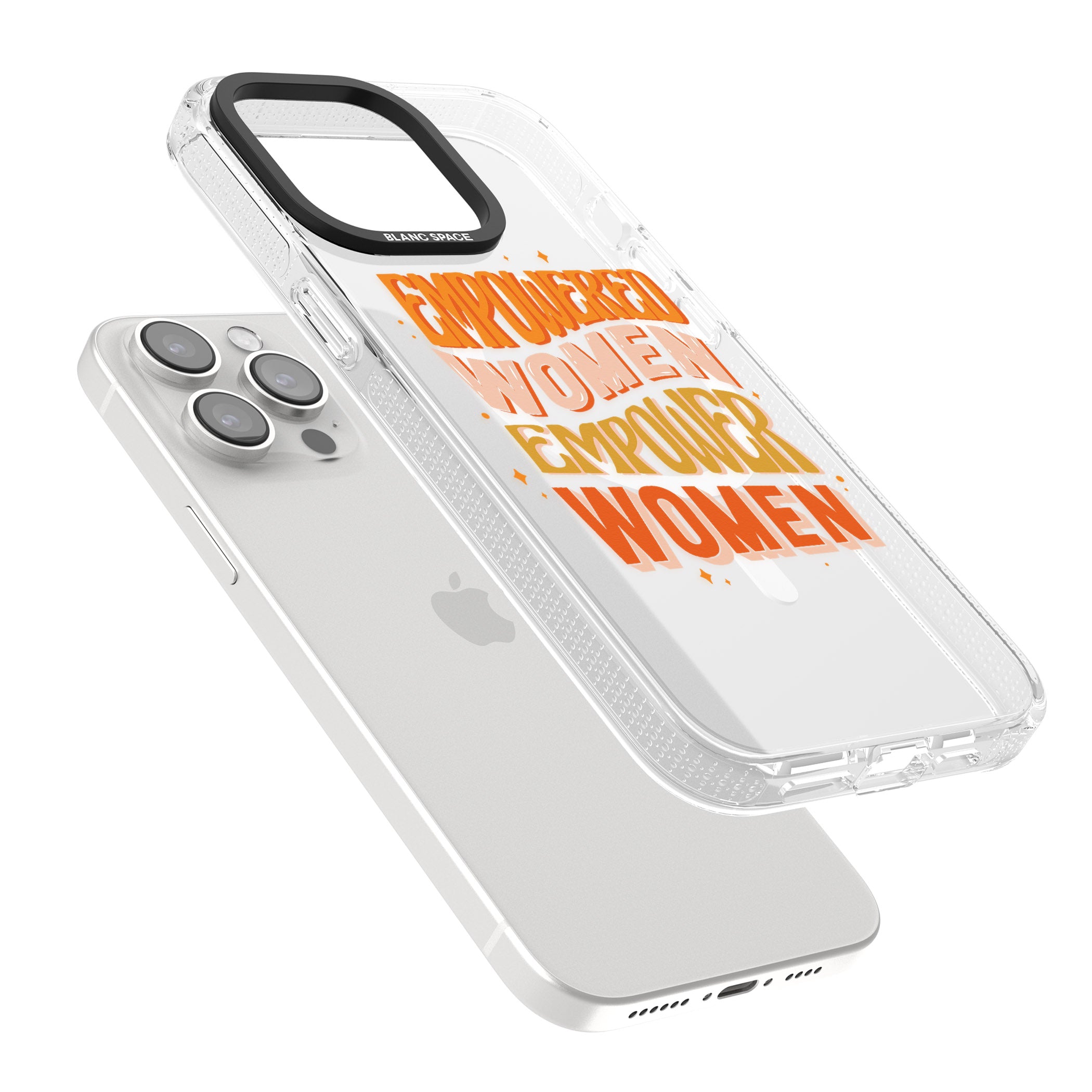 Empowered Women iPhone 15 Pro Max / 15 Pro / 14 Pro Max / 14 Pro / 13 Pro Clear Case Impact Air - Blanc Space