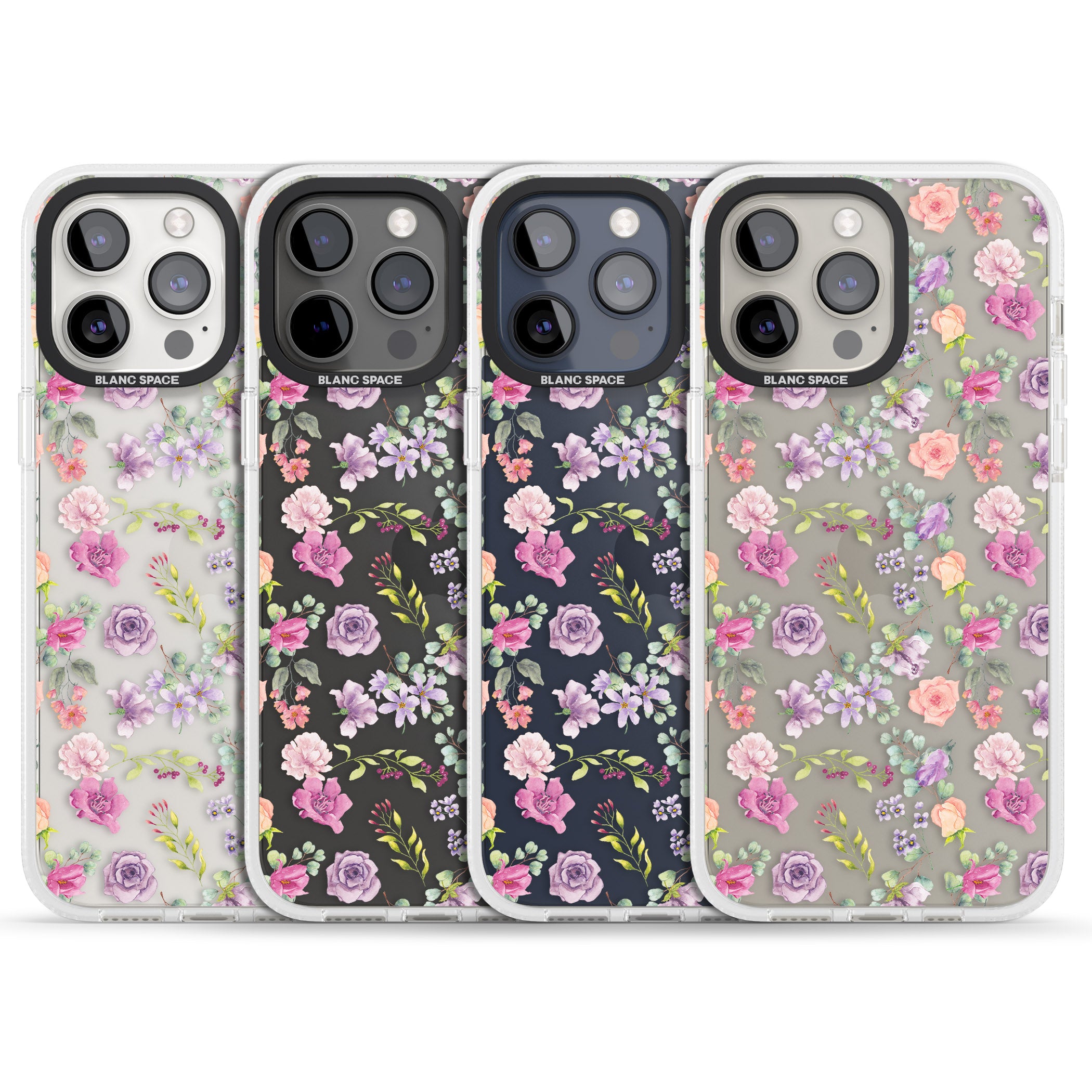 Sunday Flowers iPhone 15 Pro Max / 15 Pro / 14 Pro Max / 14 Pro / 13 Pro Clear Case Impact Air - Blanc Space