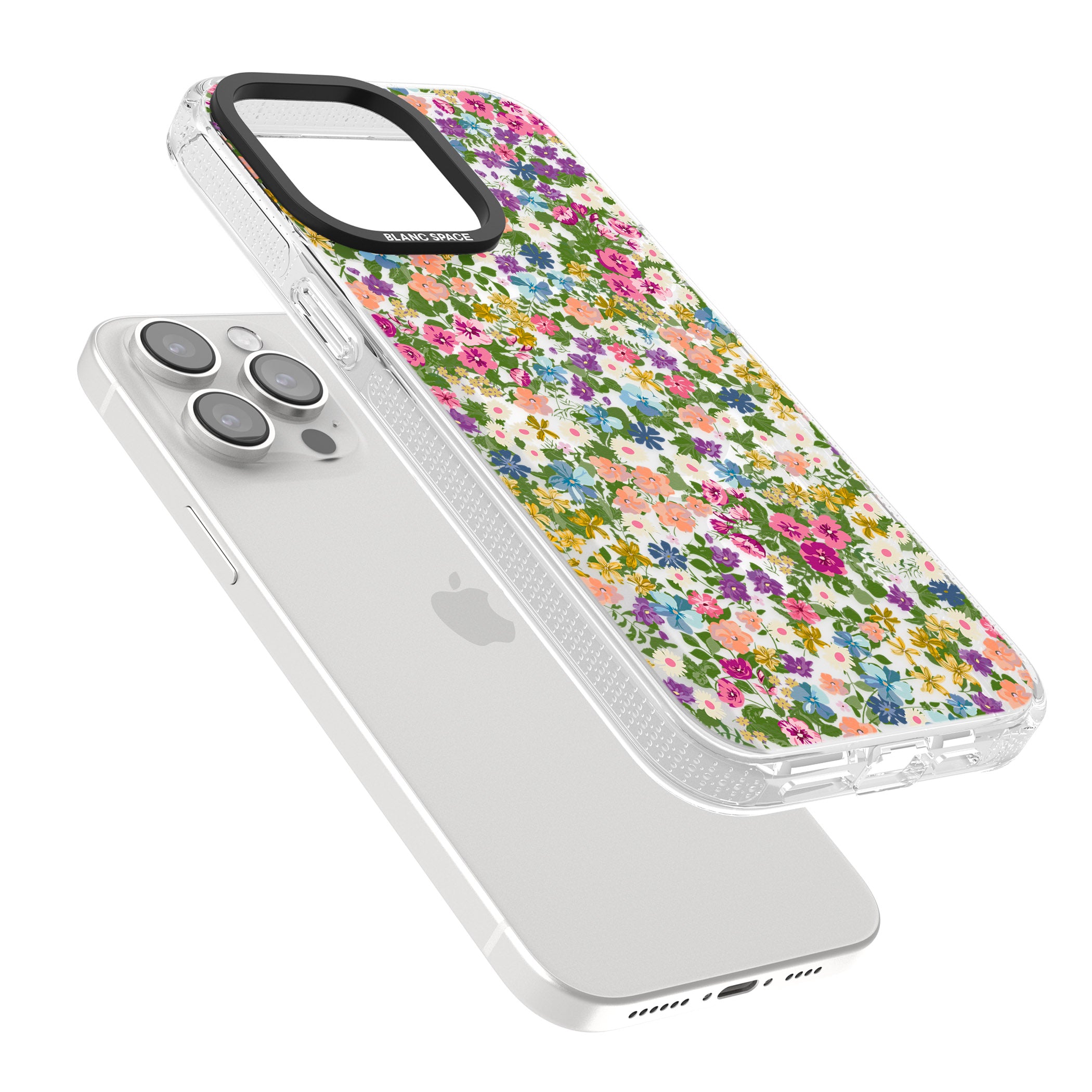 Tuscan Meadow iPhone 15 Pro Max / 15 Pro / 14 Pro Max / 14 Pro / 13 Pro Clear Case Impact Air - Blanc Space