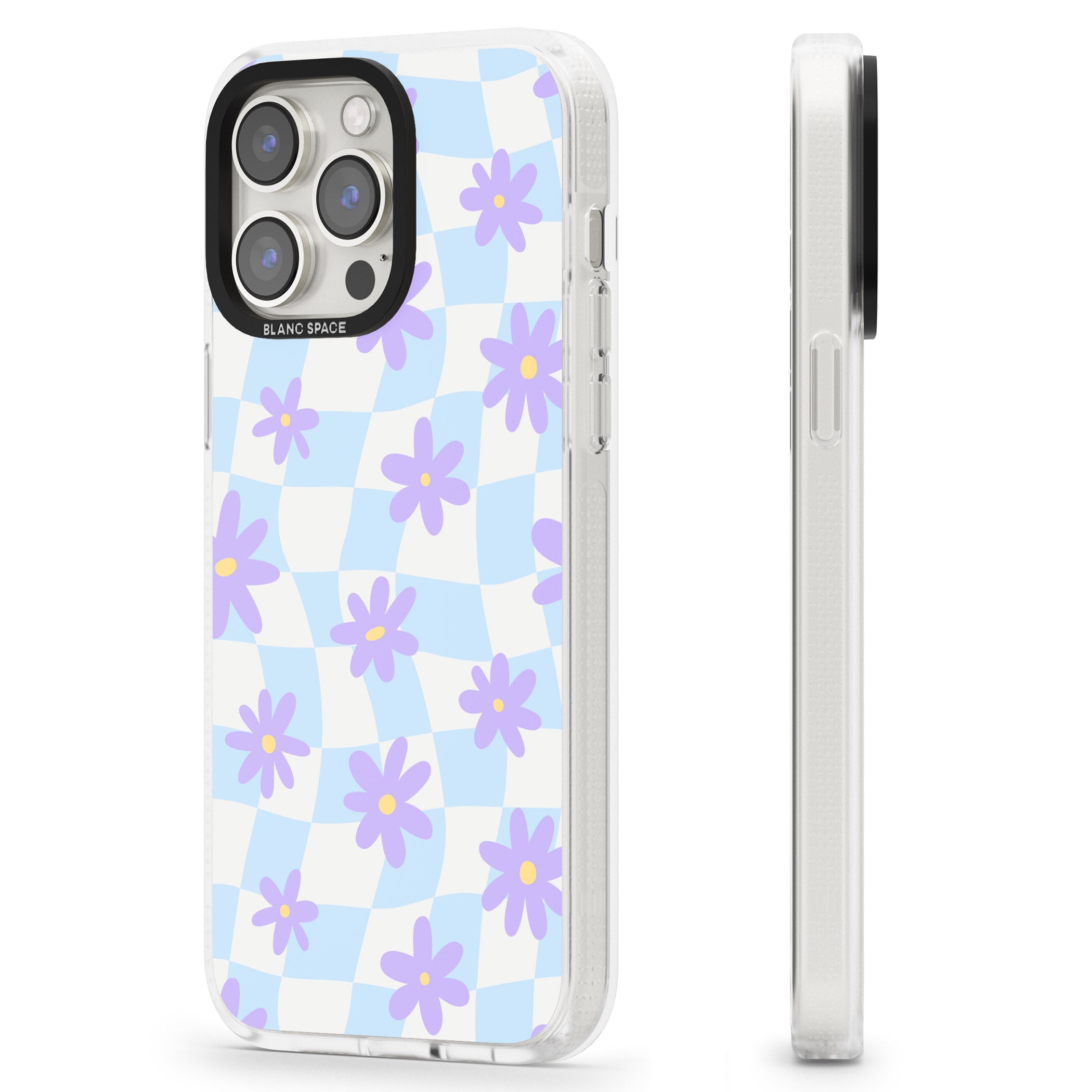 Serene Skies & Flowers iPhone 15 Pro Max / 15 Pro / 14 Pro Max / 14 Pro / 13 Pro Clear Case Impact Air - Blanc Space