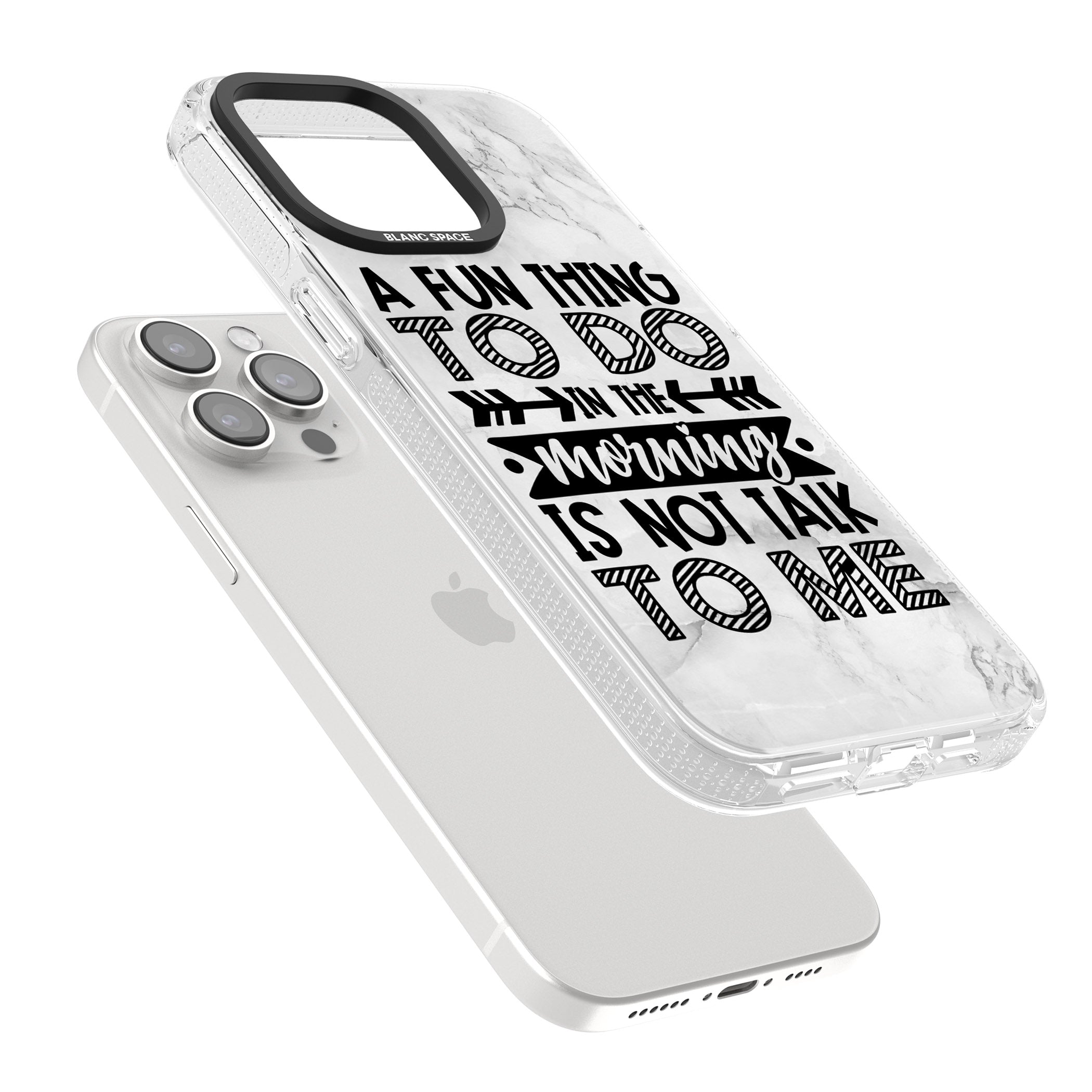 A Fun thing to do iPhone 15 Pro Max / 15 Pro / 14 Pro Max / 14 Pro / 13 Pro Clear Case Impact Air - Blanc Space