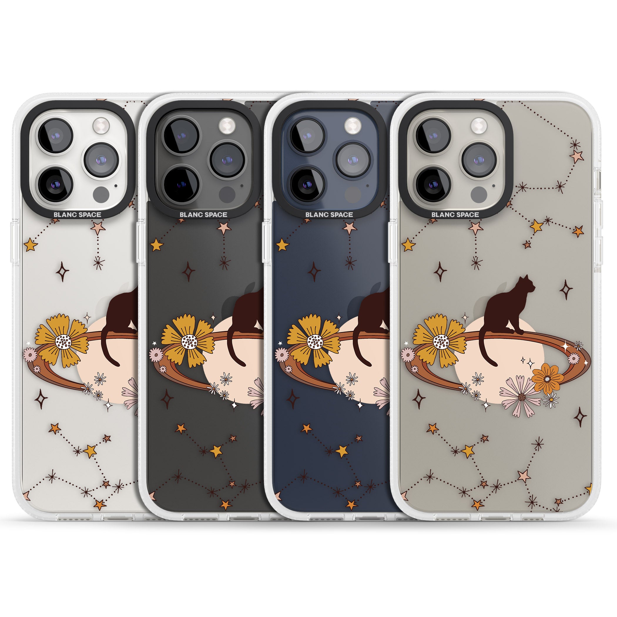 Feline Phenomenon iPhone 15 Pro Max / 15 Pro / 14 Pro Max / 14 Pro / 13 Pro Clear Case Impact Air - Blanc Space