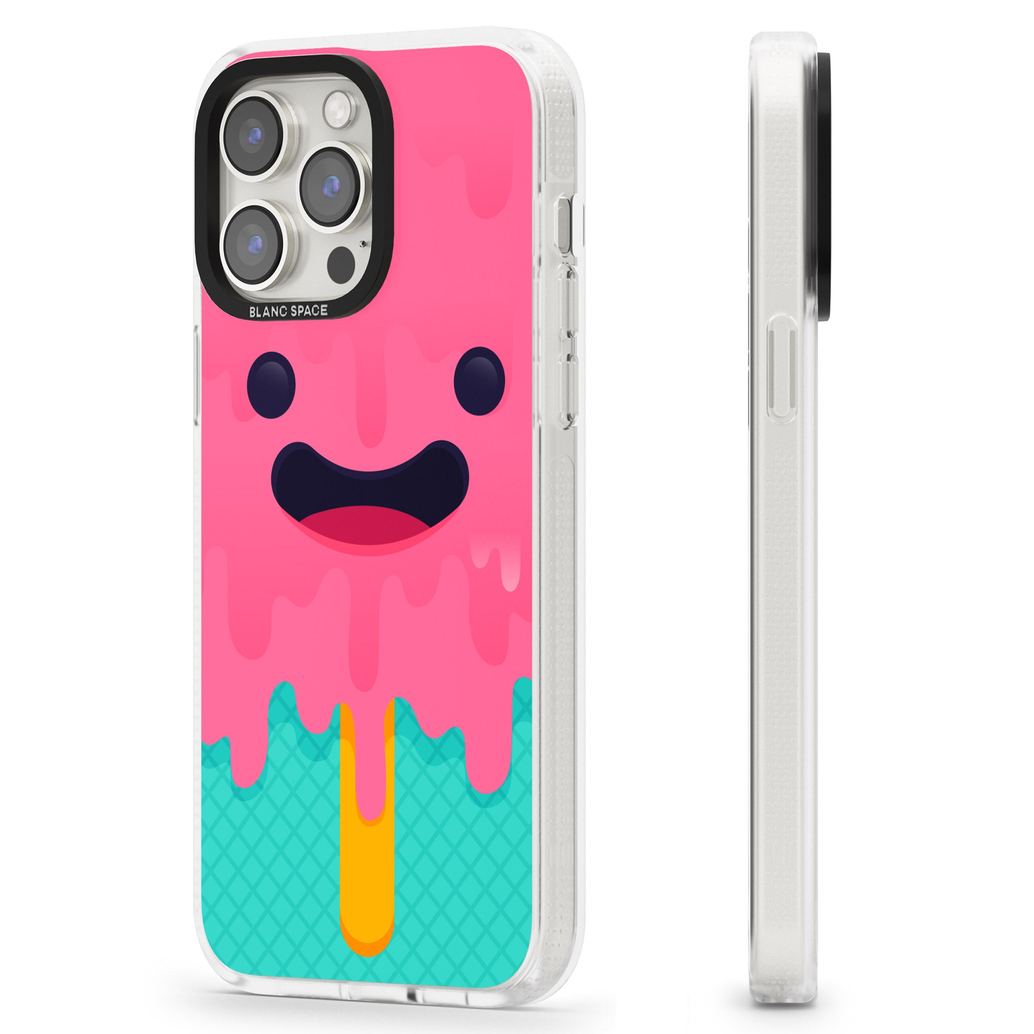 Ice Lolly iPhone 15 Pro Max / 15 Pro / 14 Pro Max / 14 Pro / 13 Pro Clear Case Impact Air - Blanc Space