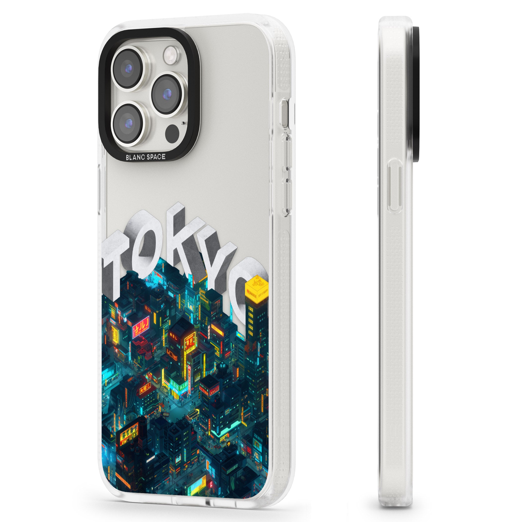 Tokyo iPhone 15 Pro Max / 15 Pro / 14 Pro Max / 14 Pro / 13 Pro Clear Case Impact Air - Blanc Space