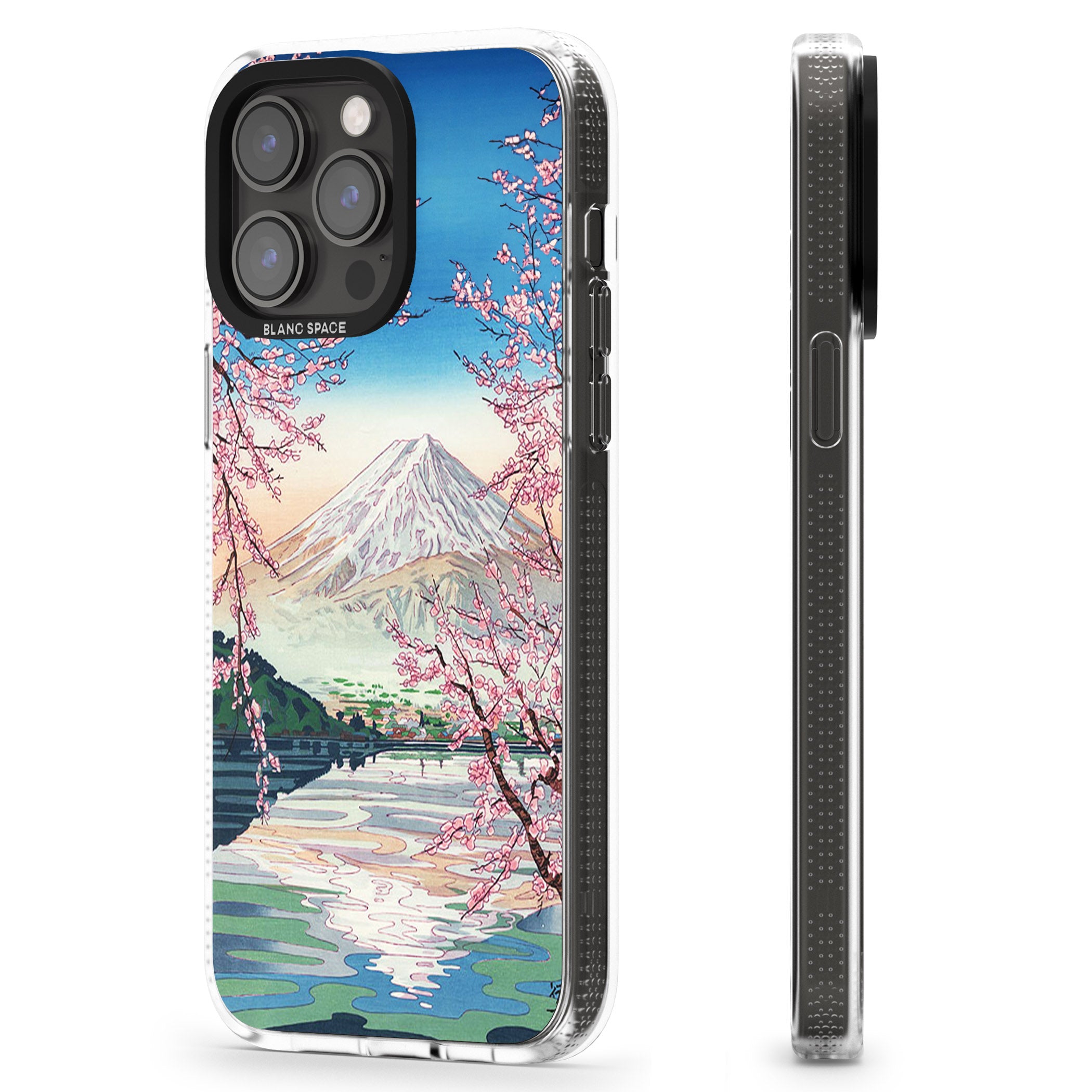 Mt. Fuji from Lake Kawaguchi iPhone 15 Pro Max / 15 Pro / 14 Pro Max / 14 Pro / 13 Pro Clear Case Impact Air - Blanc Space