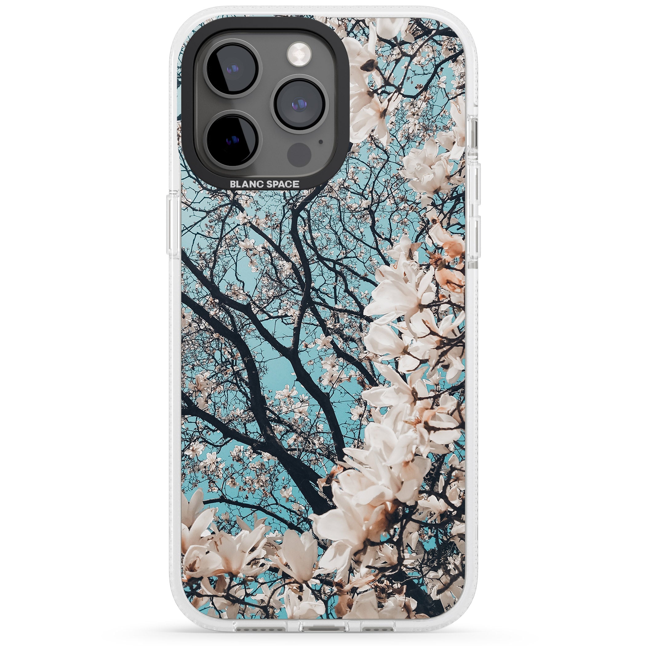 Magnolia Tree Photograph iPhone 15 Pro Max / 15 Pro / 14 Pro Max / 14 Pro / 13 Pro Clear Case Impact Air - Blanc Space