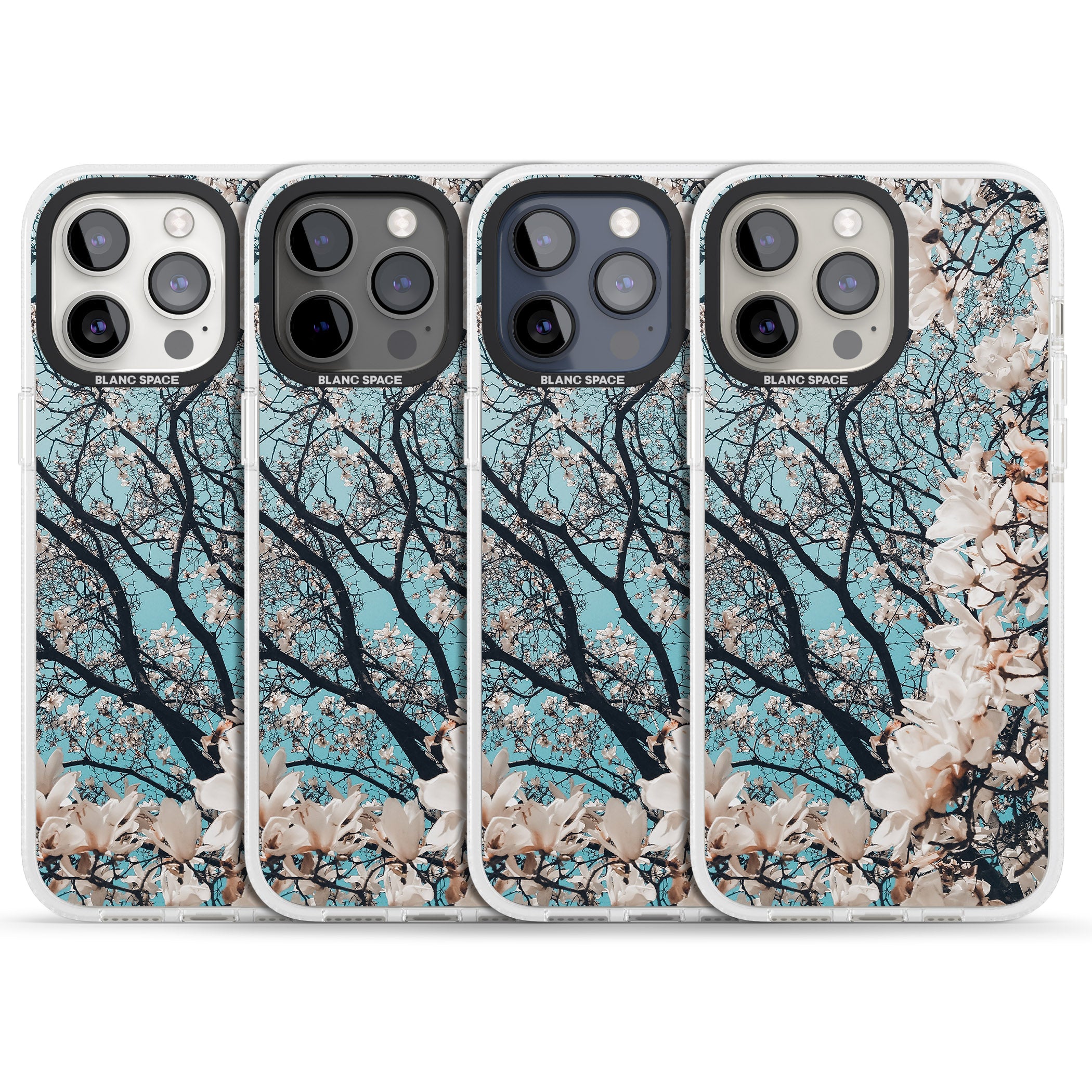 Magnolia Tree Photograph iPhone 15 Pro Max / 15 Pro / 14 Pro Max / 14 Pro / 13 Pro Clear Case Impact Air - Blanc Space