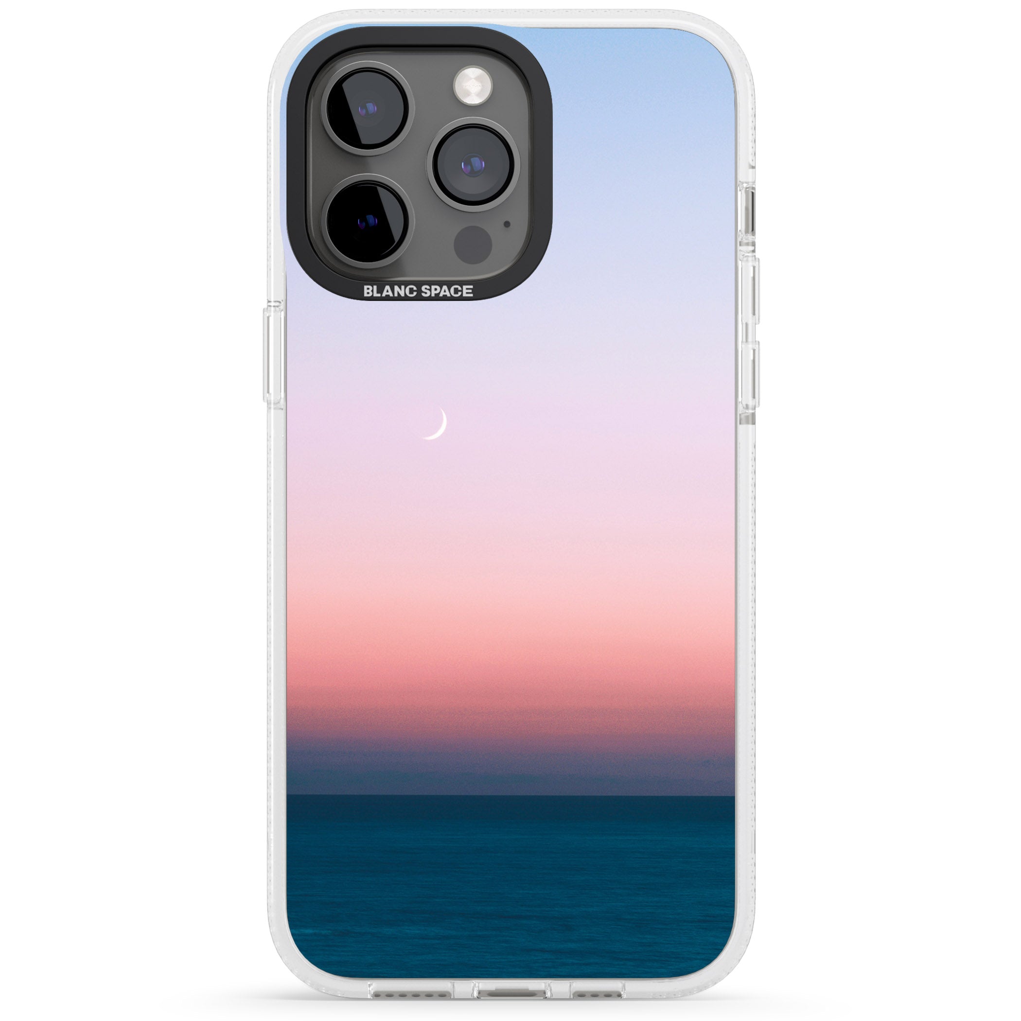 Sunset at Sea Photograph iPhone 15 Pro Max / 15 Pro / 14 Pro Max / 14 Pro / 13 Pro Clear Case Impact Air - Blanc Space