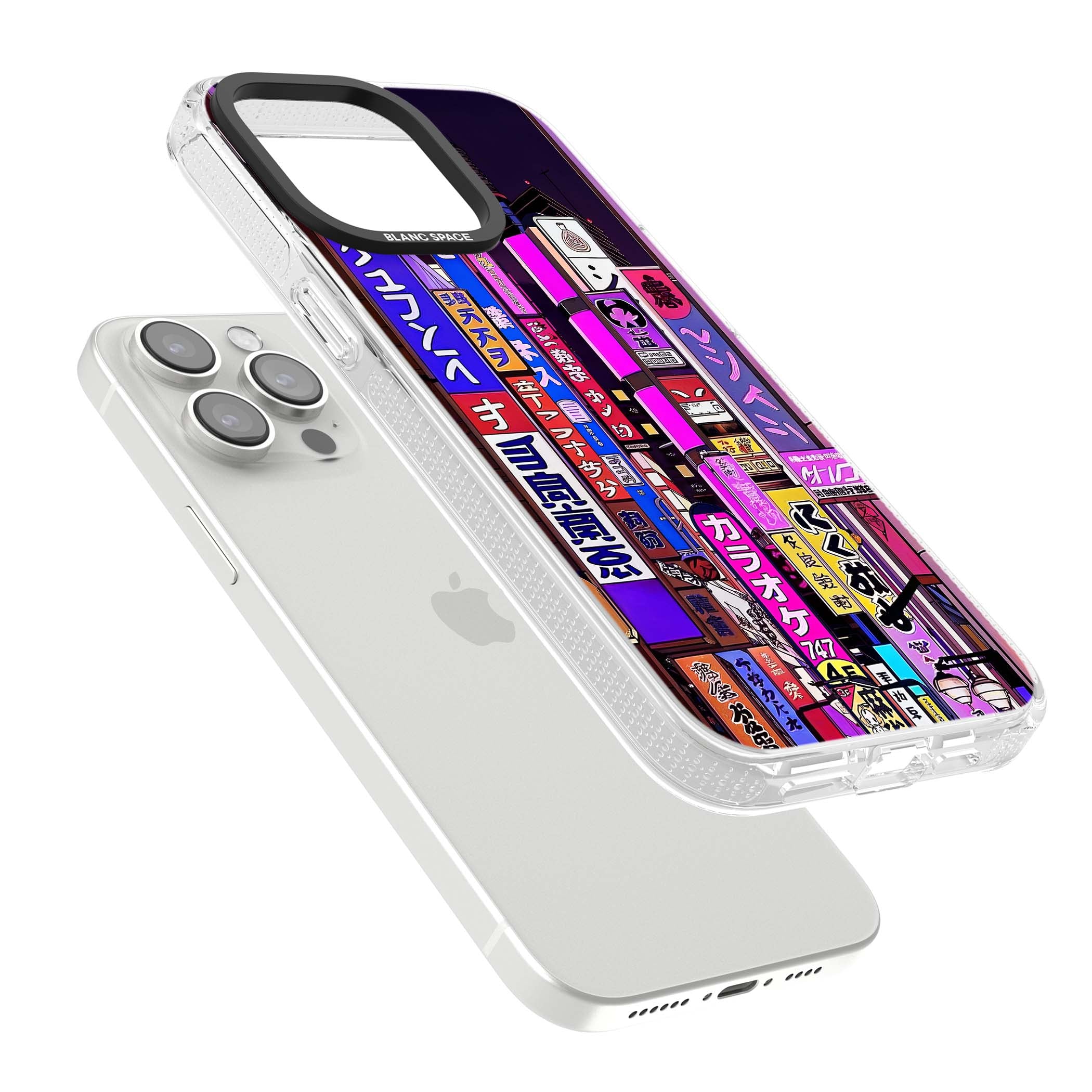 NEON NIGHT anime iPhone case | Clear Case Impact Air case for iPhone 15 Pro, iPhone 15 Pro Max