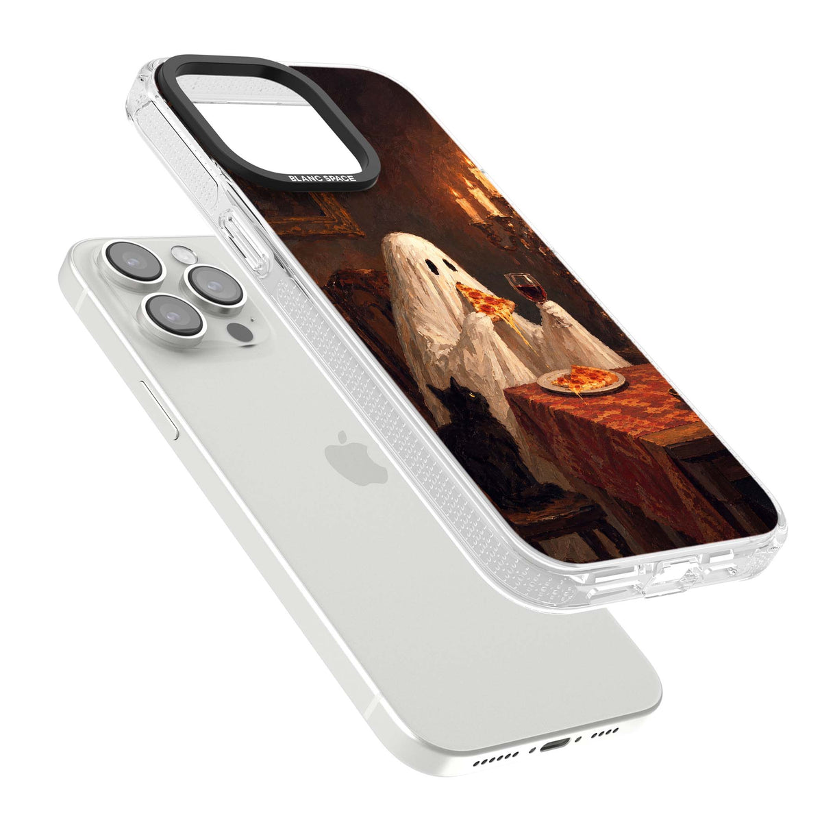 Lonely Night In art iPhone case | Clear Case Impact Air case for iPhone 15 Pro, iPhone 15 Pro Max
