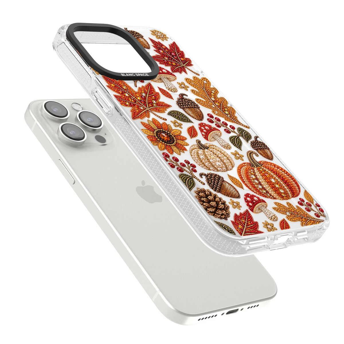 Beaded Autumn iPhone case | Clear Case Impact Air case for iPhone 15 Pro, iPhone 15 Pro Max