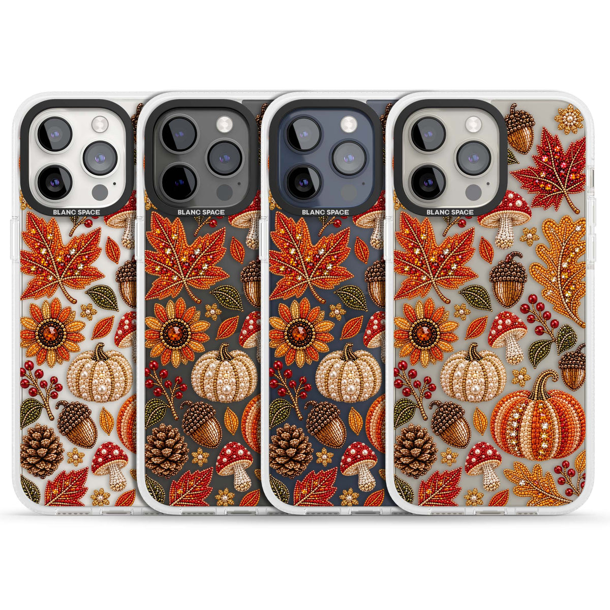 Beaded Autumn iPhone case | Clear Case Impact Air case for iPhone 15 Pro, iPhone 15 Pro Max