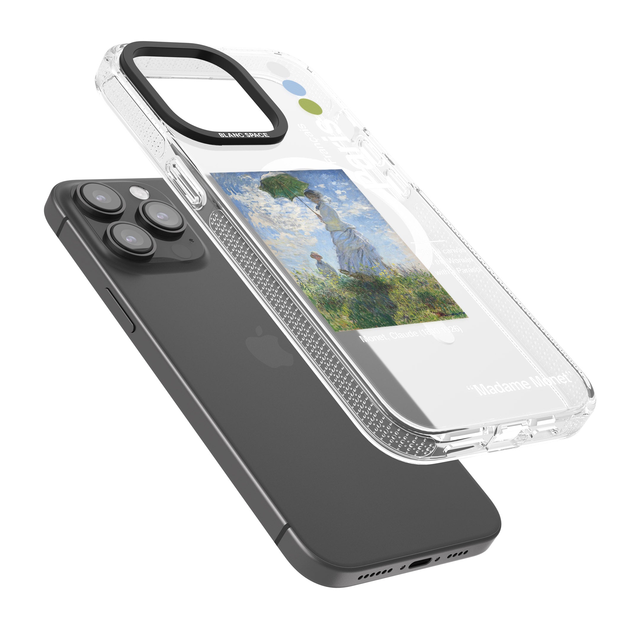 Madame Monet and Her Son iPhone 15 Pro Max / 15 Pro / 14 Pro Max / 14 Pro / 13 Pro Clear Case Impact Air - Blanc Space