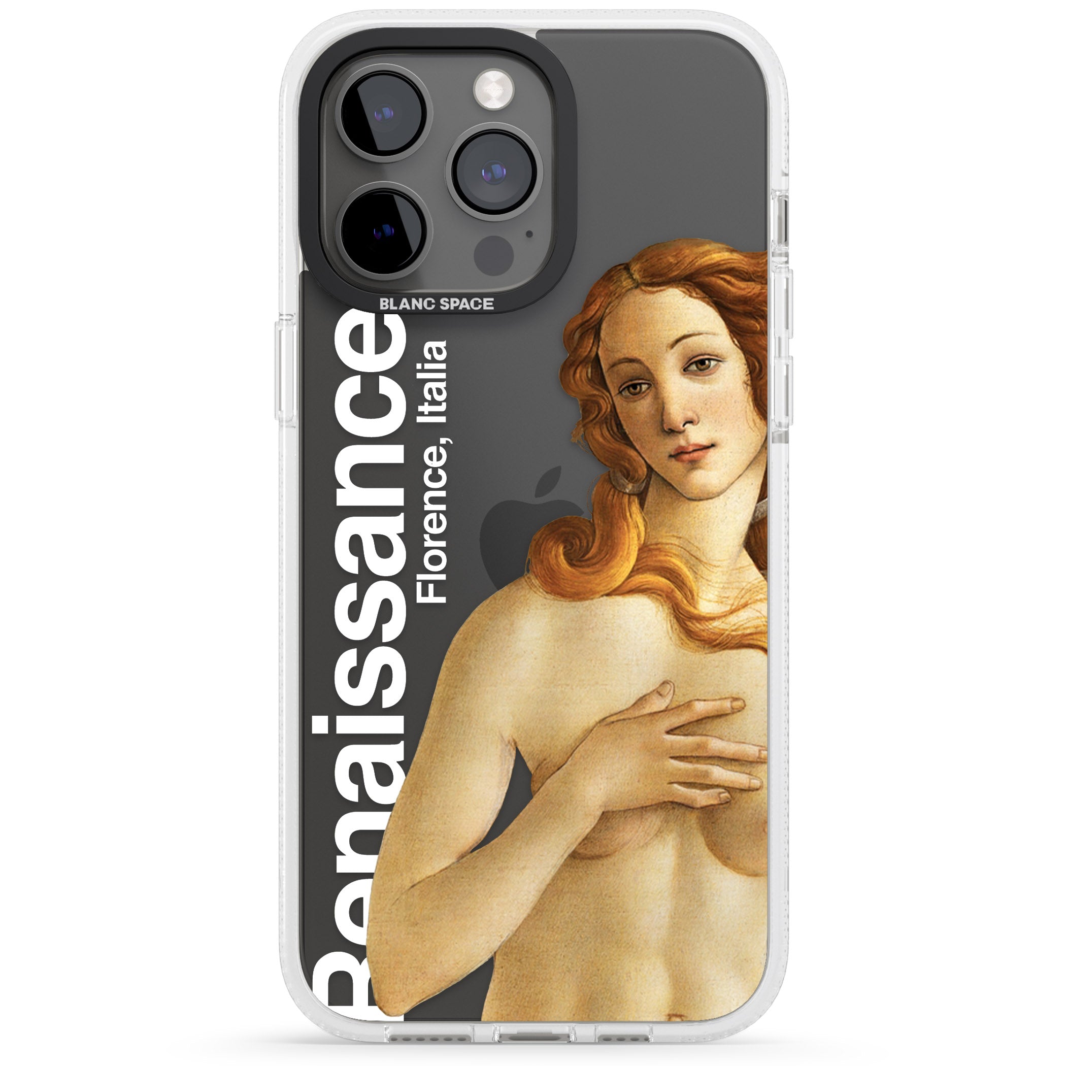 Florence Renaissance iPhone 15 Pro Max / 15 Pro / 14 Pro Max / 14 Pro / 13 Pro Clear Case Impact Air - Blanc Space