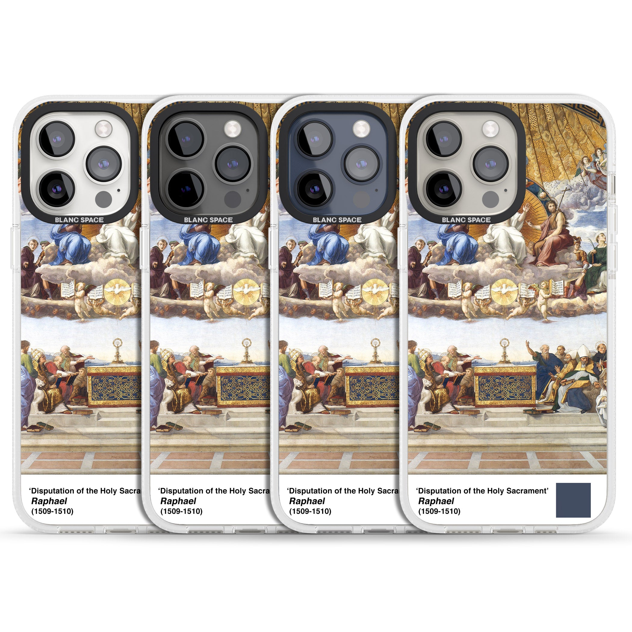 Disputation of the Holy Sacrament iPhone 15 Pro Max / 15 Pro / 14 Pro Max / 14 Pro / 13 Pro Clear Case Impact Air - Blanc Space