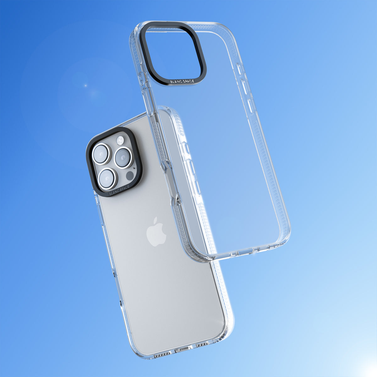 Enchanted Kingdom fairytale iPhone case featuring a romantic castle painting with cherry blossoms and pastel pink sky | Clear Case Impact Air case for iPhone 15 Pro, iPhone 15 Pro Max