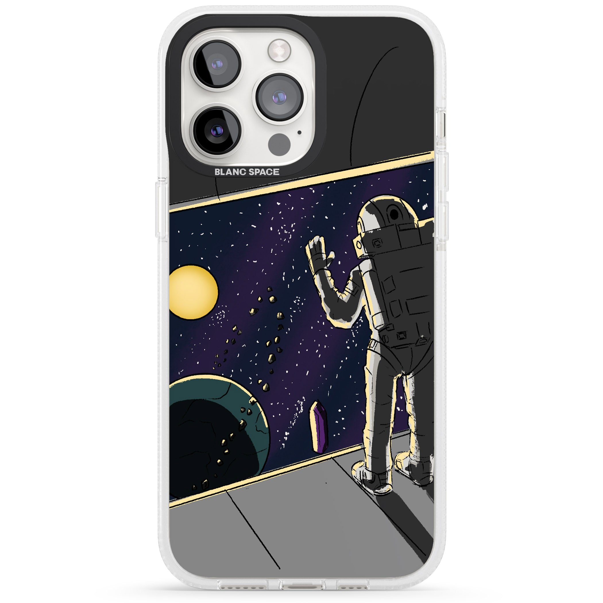 Home iPhone 15 Pro Max / 15 Pro / 14 Pro Max / 14 Pro / 13 Pro Clear Case Impact Air - Blanc Space