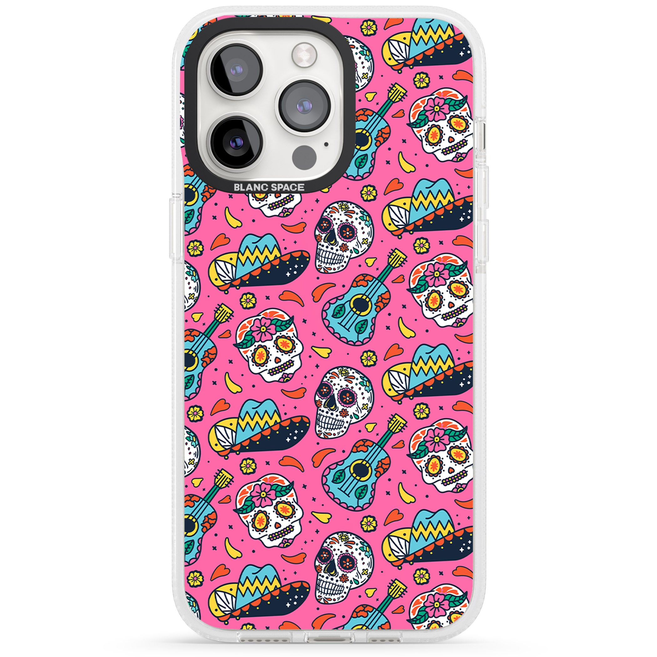 Pink Day Of The Dead Pattern