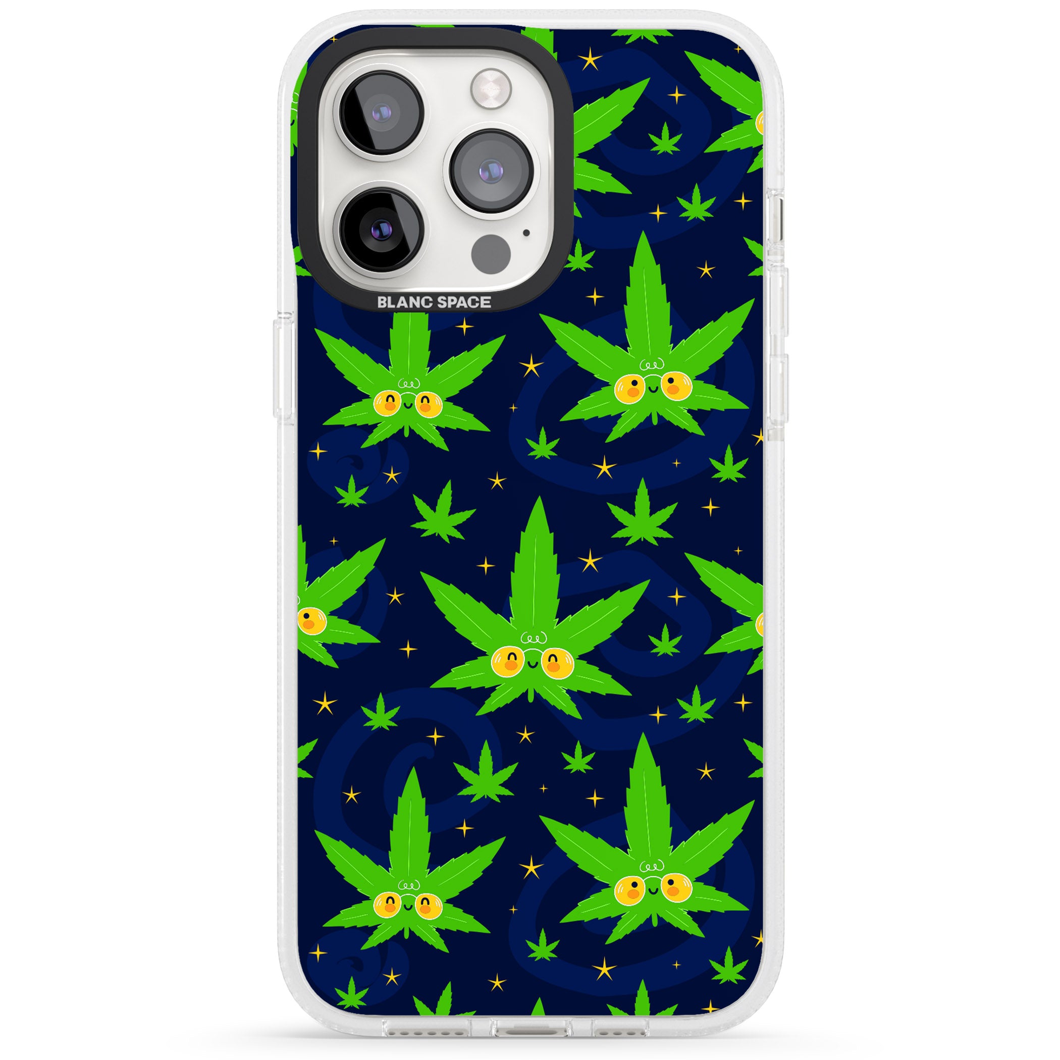 High AF iPhone 15 Pro Max / 15 Pro / 14 Pro Max / 14 Pro / 13 Pro Clear Case Impact Air - Blanc Space