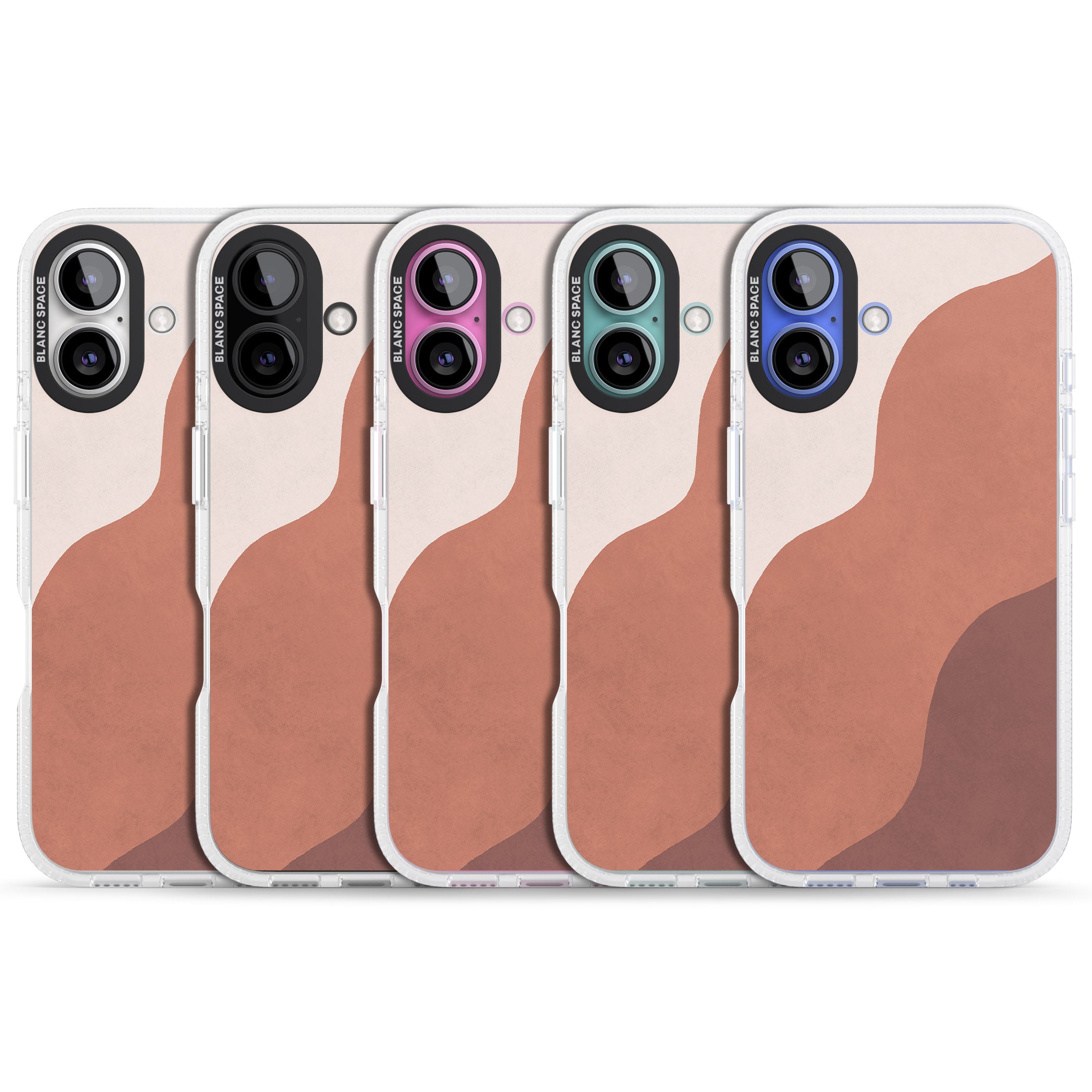 Lush Abstract Watercolour Design #3 iPhone 16 / 16 Plus Clear Case Impact Air - Blanc Space