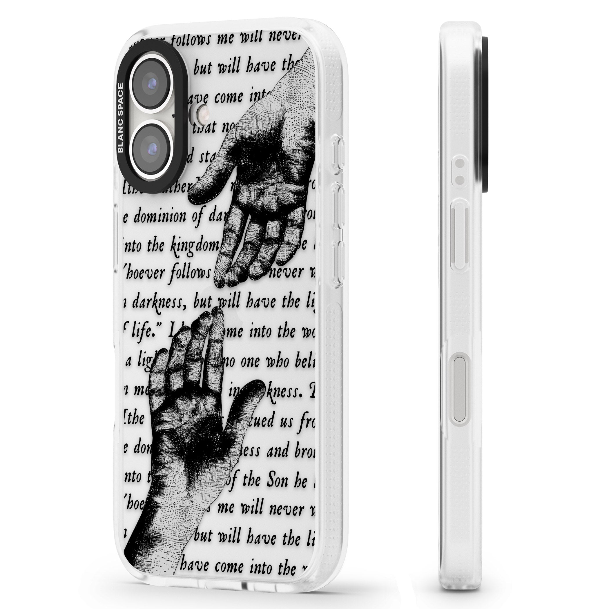 In Touch iPhone 16 / 16 Plus Clear Case Impact Air - Blanc Space