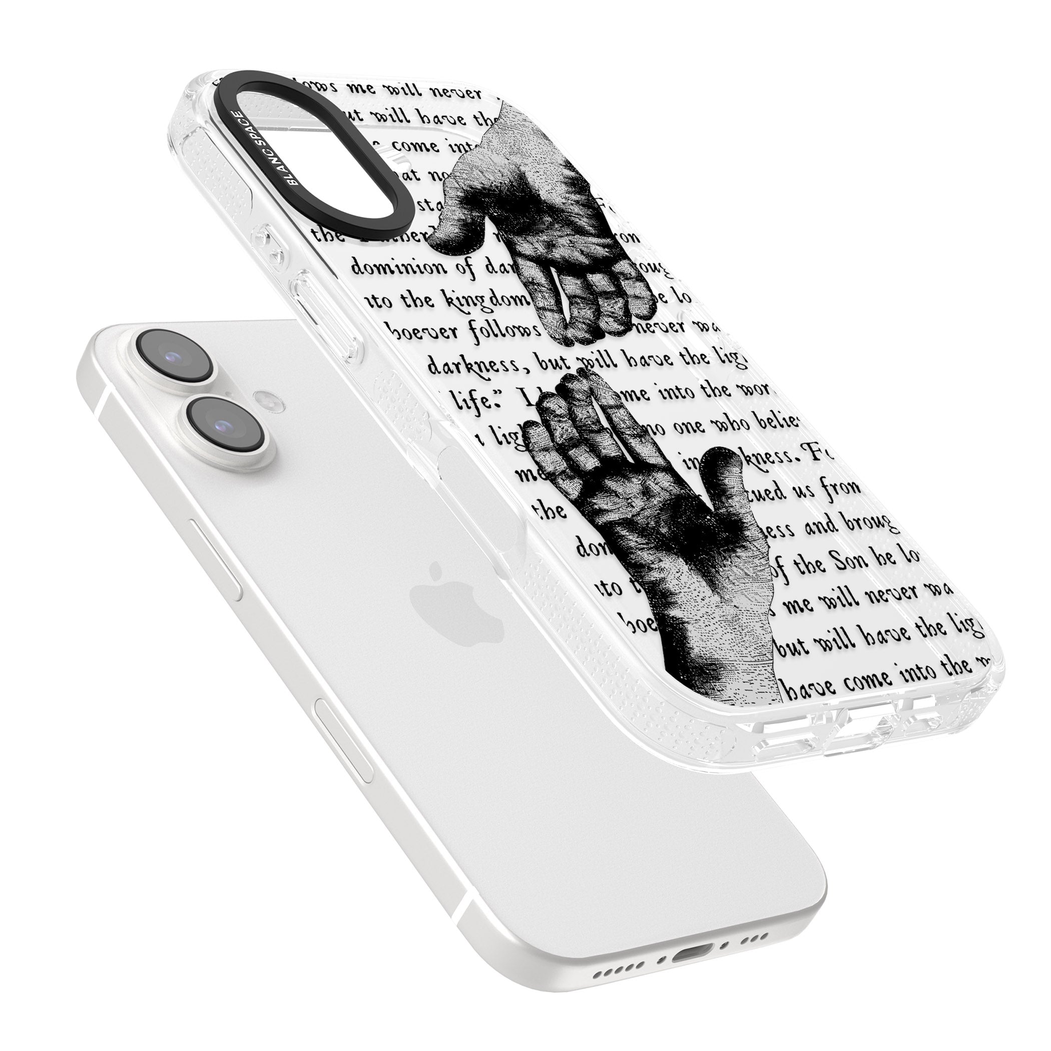 In Touch iPhone 16 / 16 Plus Clear Case Impact Air - Blanc Space