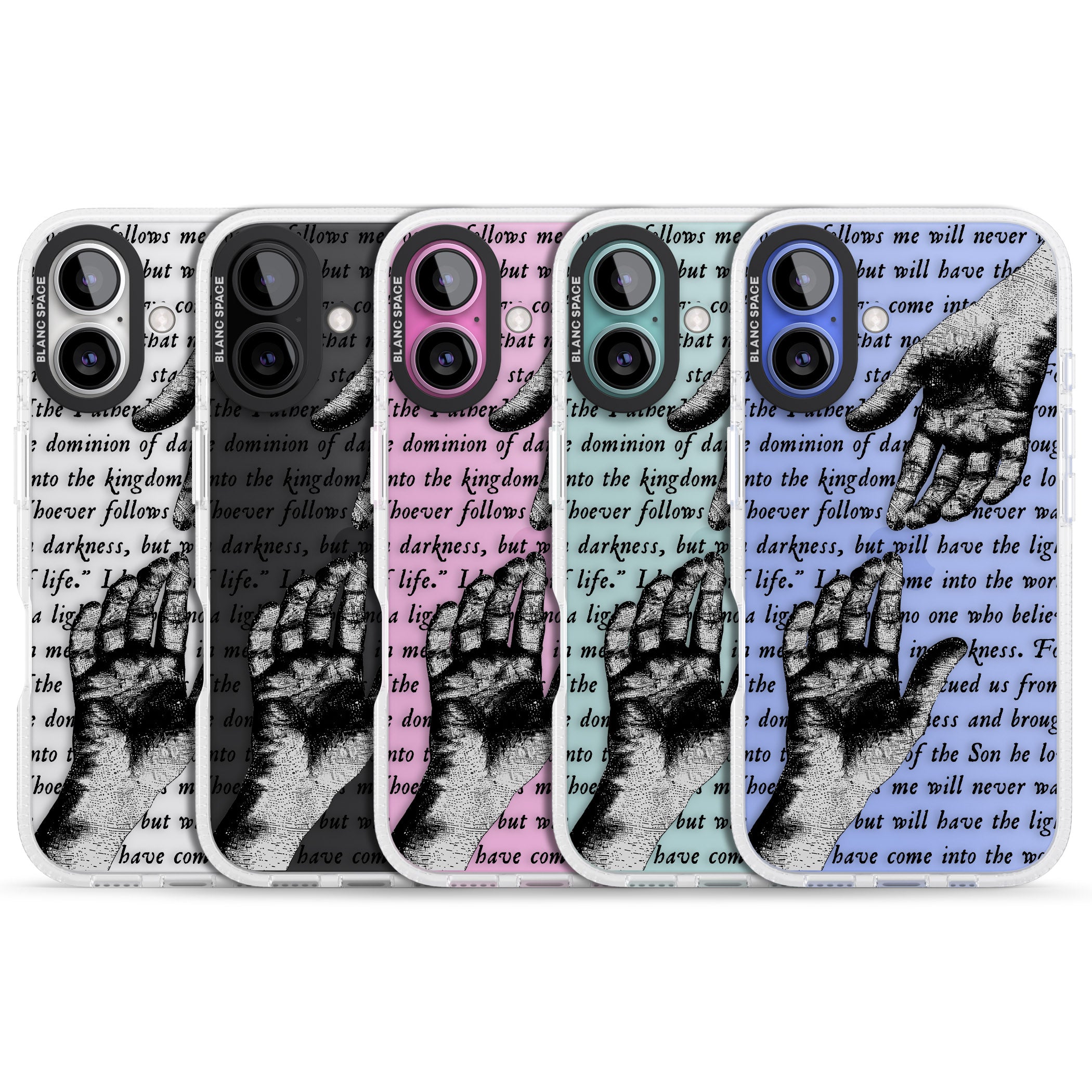 In Touch iPhone 16 / 16 Plus Clear Case Impact Air - Blanc Space