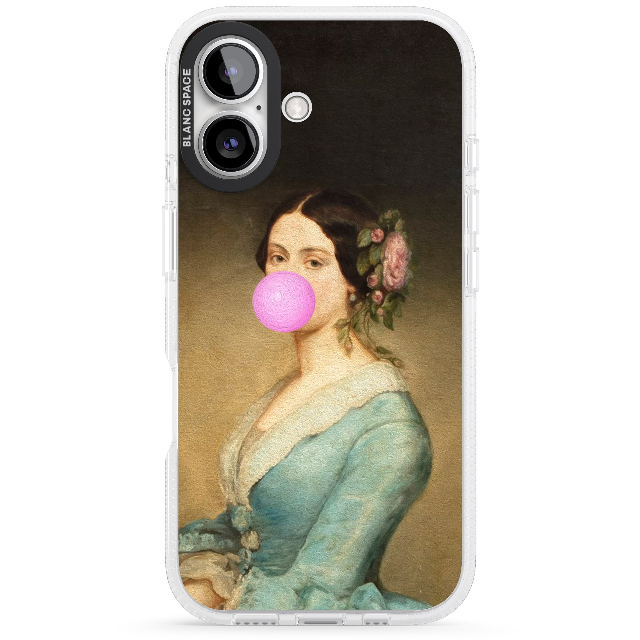 NOT SO ETIQUETTE iPhone 16 / 16 Plus Clear Case Impact Air - Blanc Space