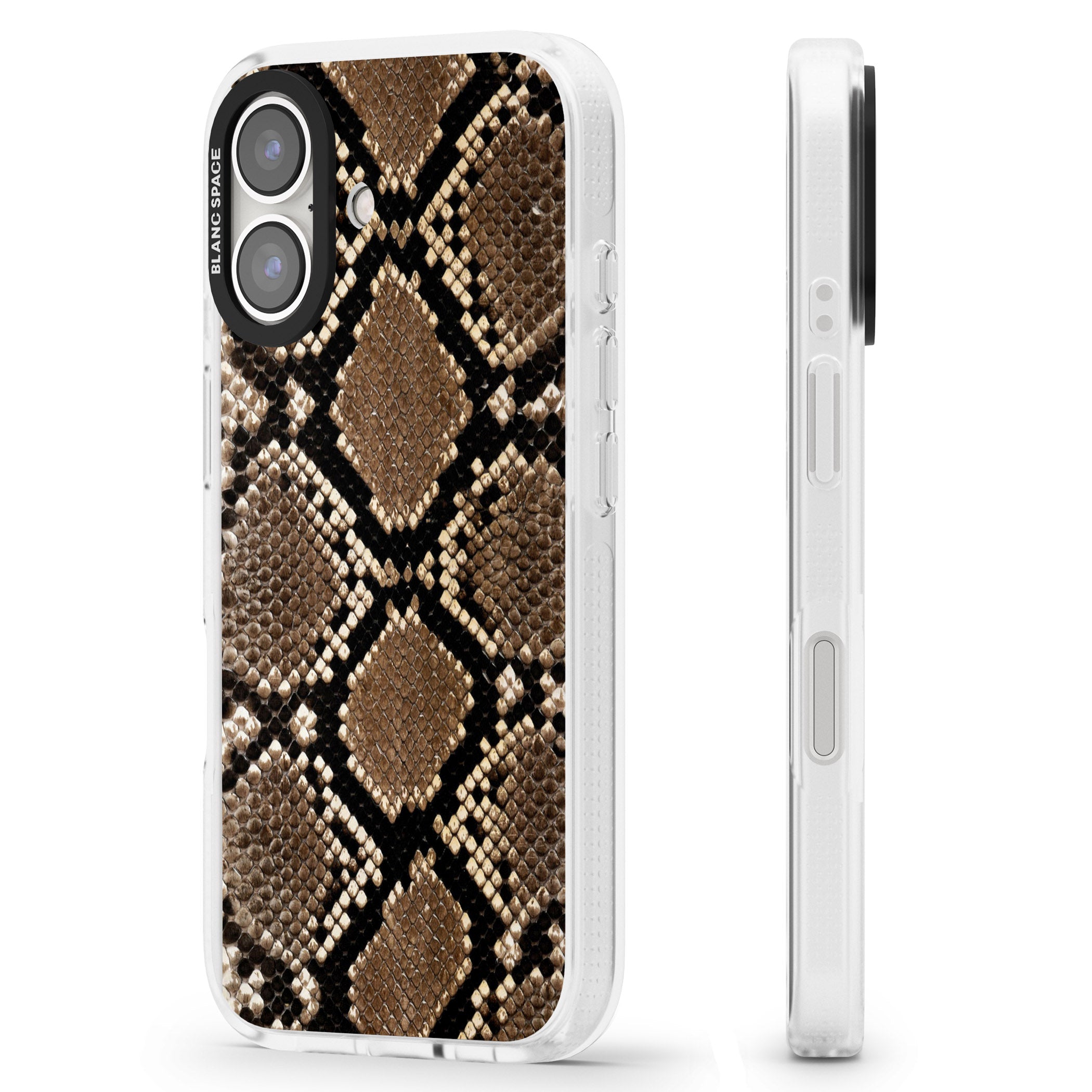 Snakeskin iPhone 16 / 16 Plus Clear Case Impact Air - Blanc Space