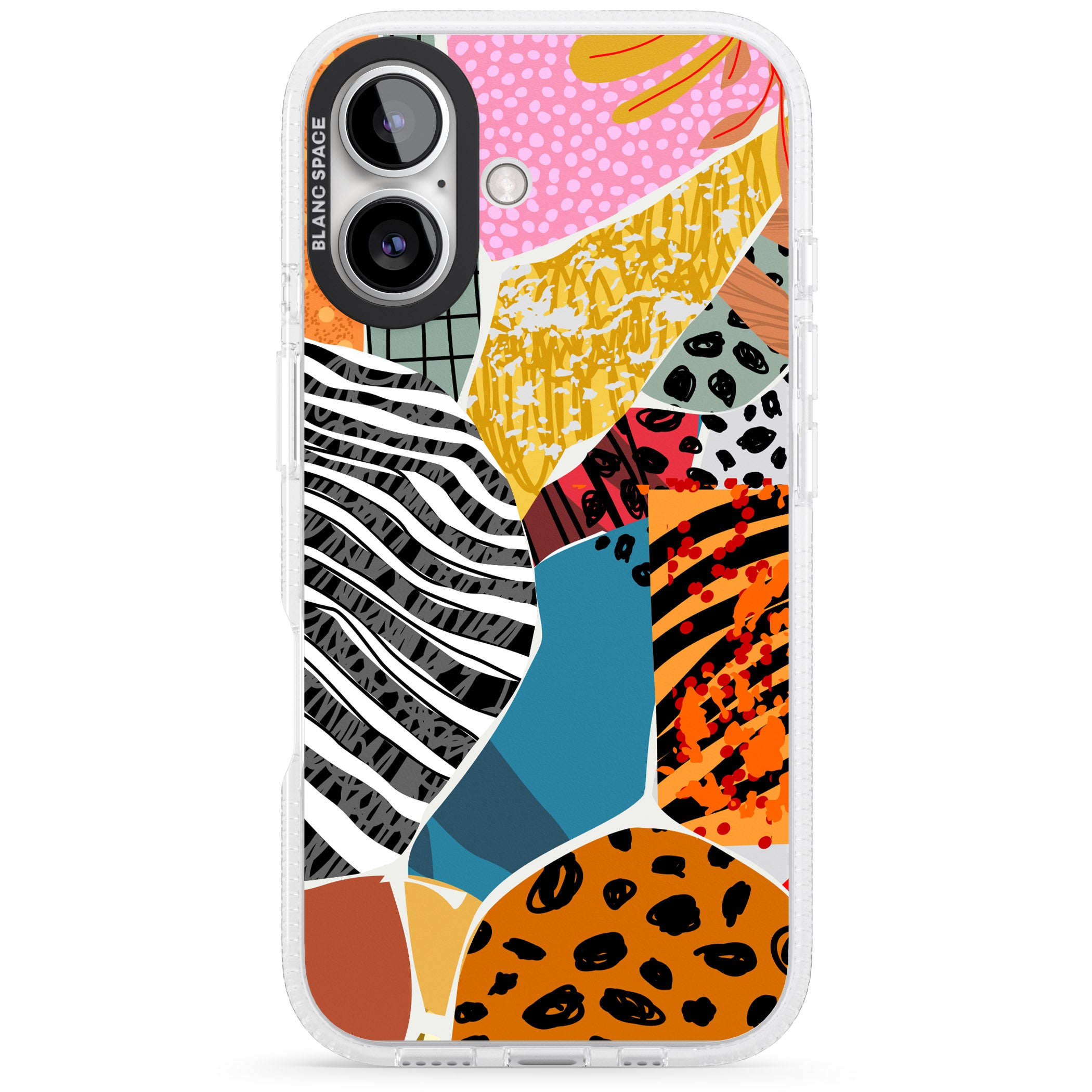 Print Passion iPhone 16 / 16 Plus Clear Case Impact Air - Blanc Space