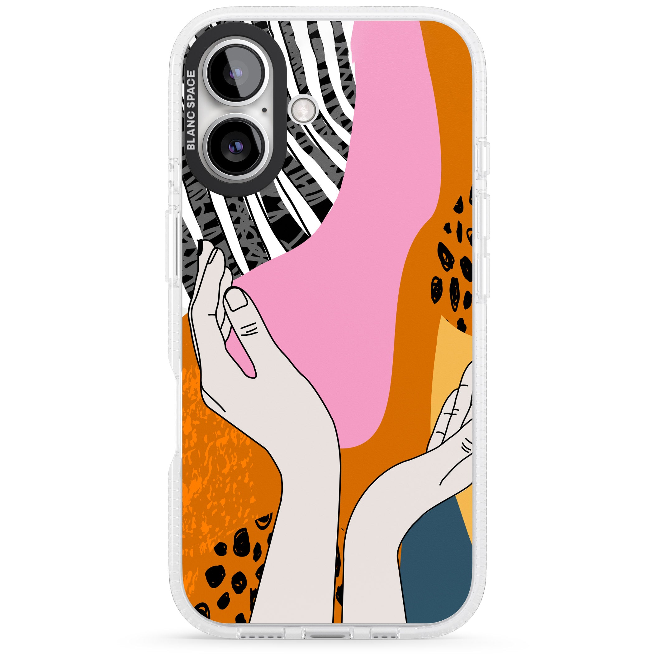 Catching Feels iPhone 16 / 16 Plus Clear Case Impact Air - Blanc Space