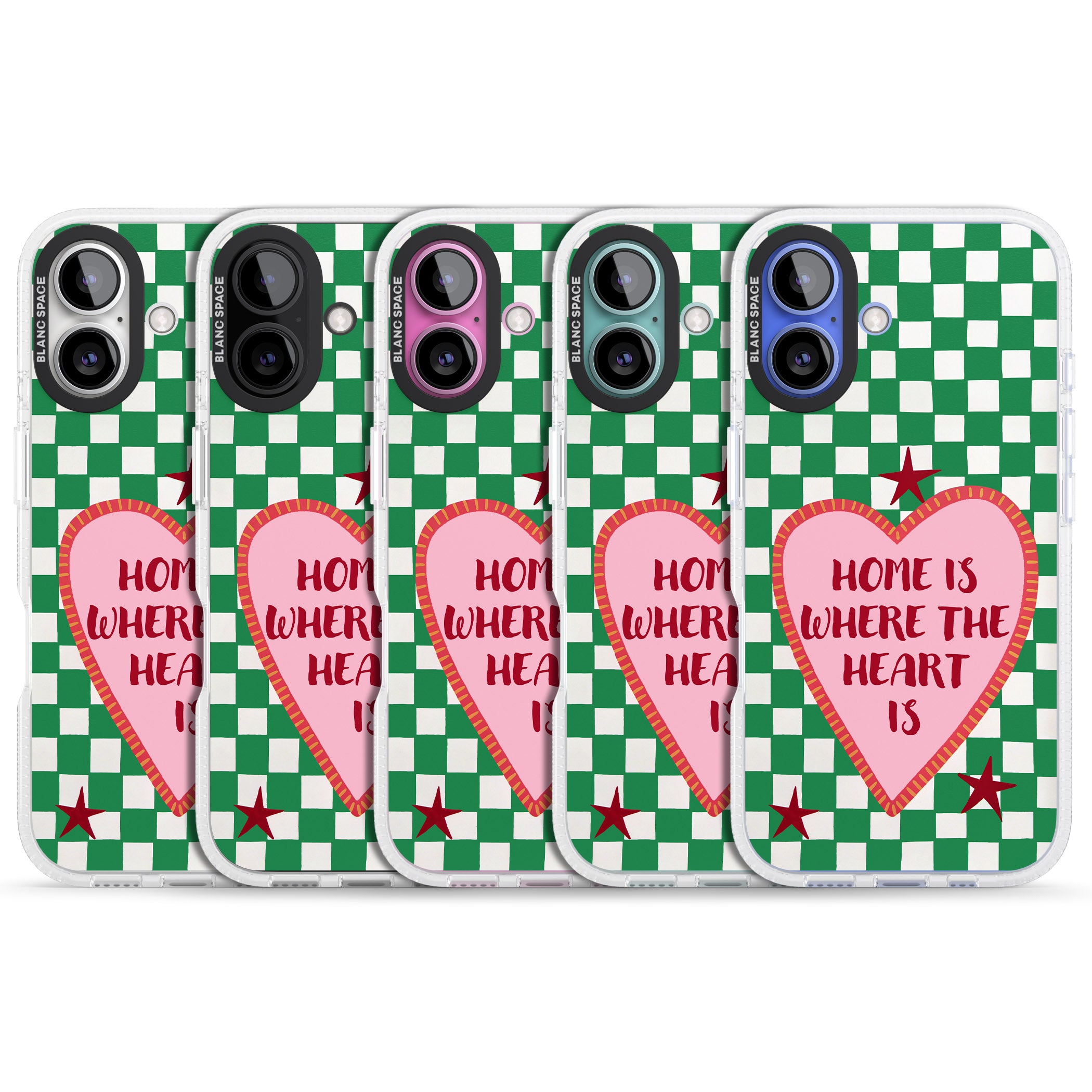 Home Is Where The Heart Is iPhone 16 / 16 Plus Clear Case Impact Air - Blanc Space