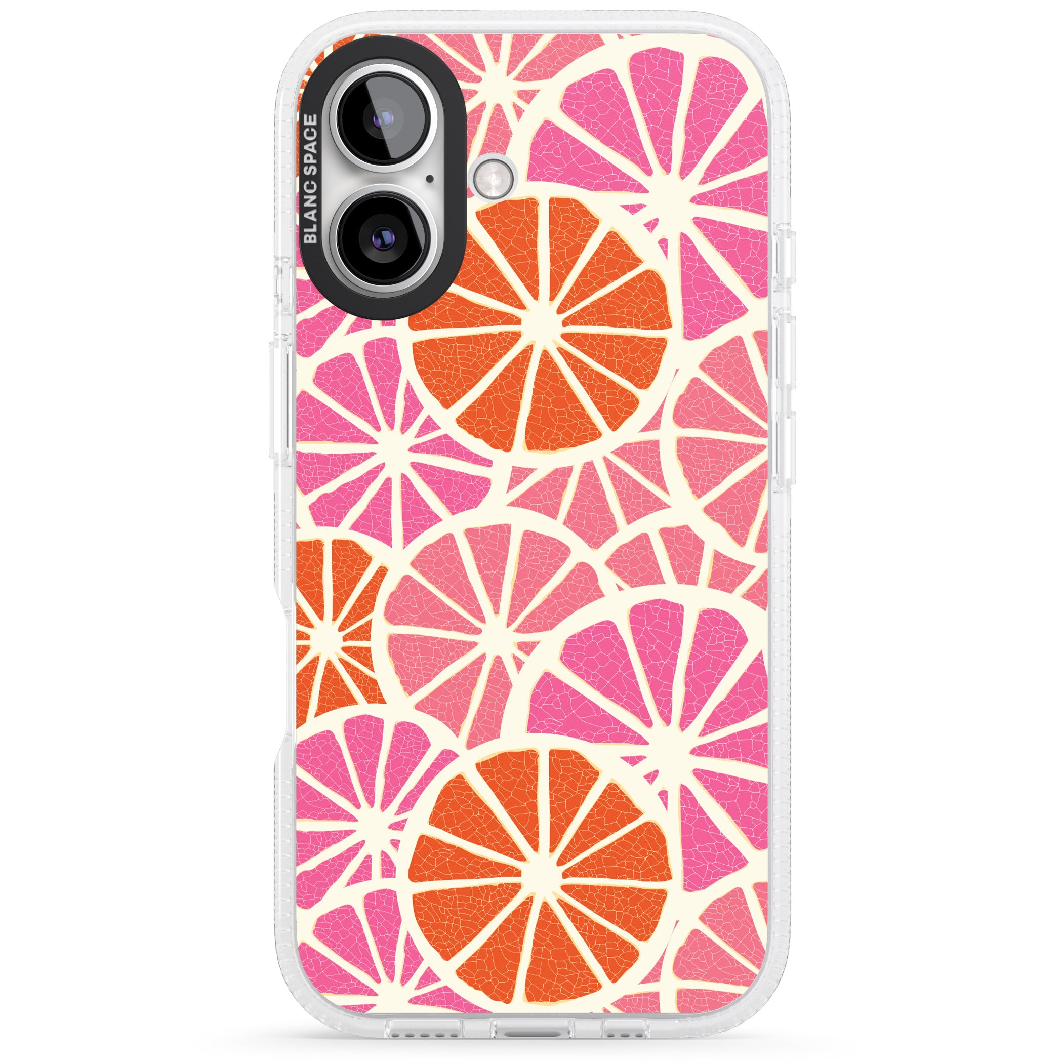 Citrus Slices iPhone 16 / 16 Plus Clear Case Impact Air - Blanc Space