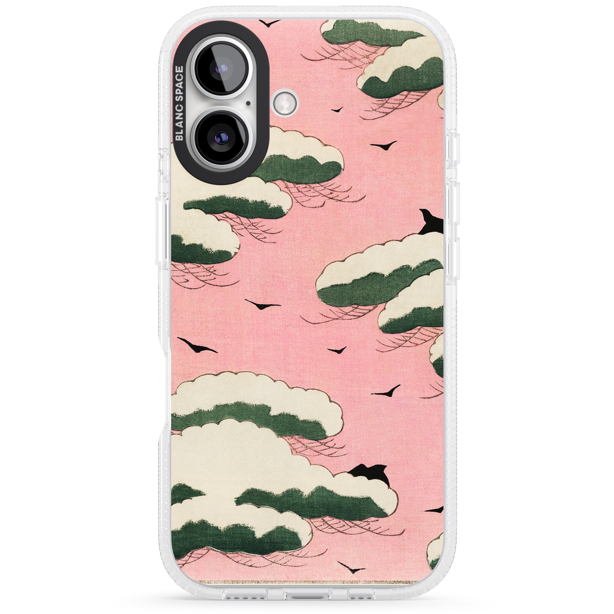 Japanese Pink Sky by Watanabe Seitei iPhone 16 / 16 Plus Clear Case Impact Air - Blanc Space
