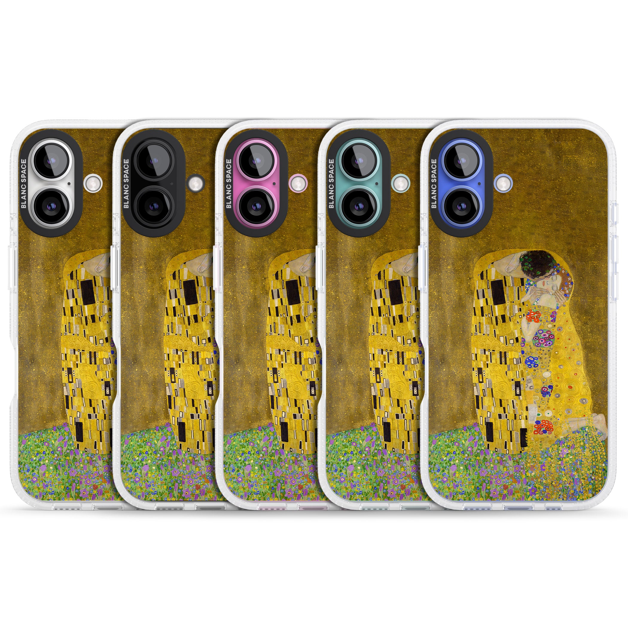 The Kiss iPhone 16 / 16 Plus Clear Case Impact Air - Blanc Space