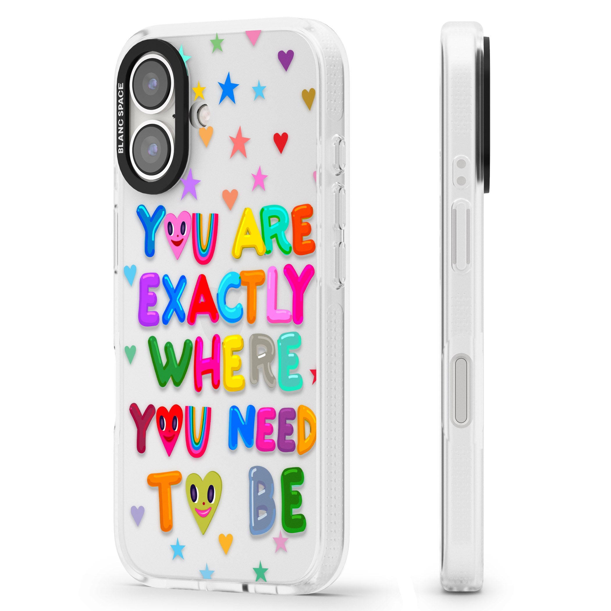 Exactly Where You Need To be iPhone 16 / 16 Plus Clear Case Impact Air - Blanc Space