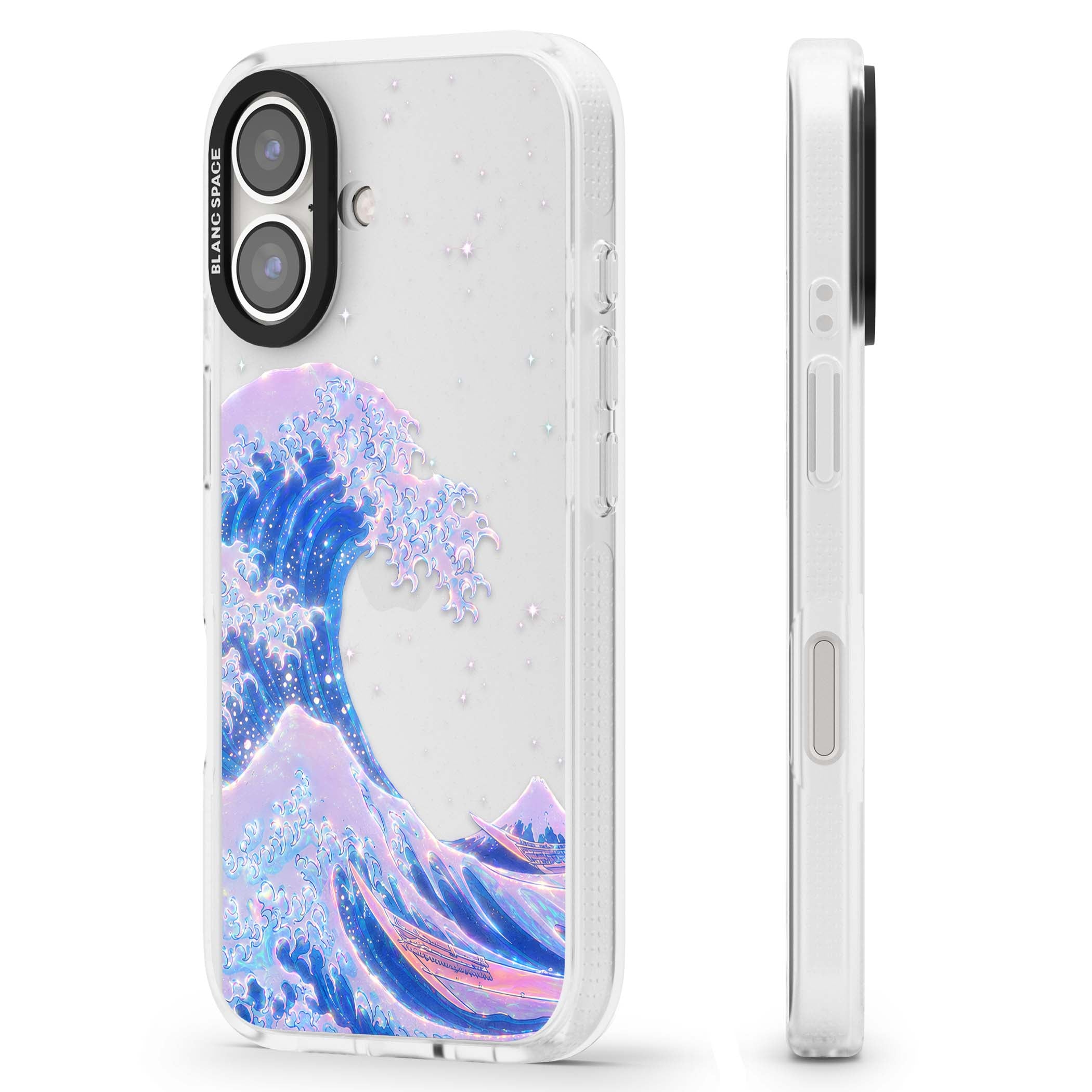 The Great Wave In Opal japanese iPhone case | Clear Case Impact Air case for iPhone 16, iPhone 16 Plus