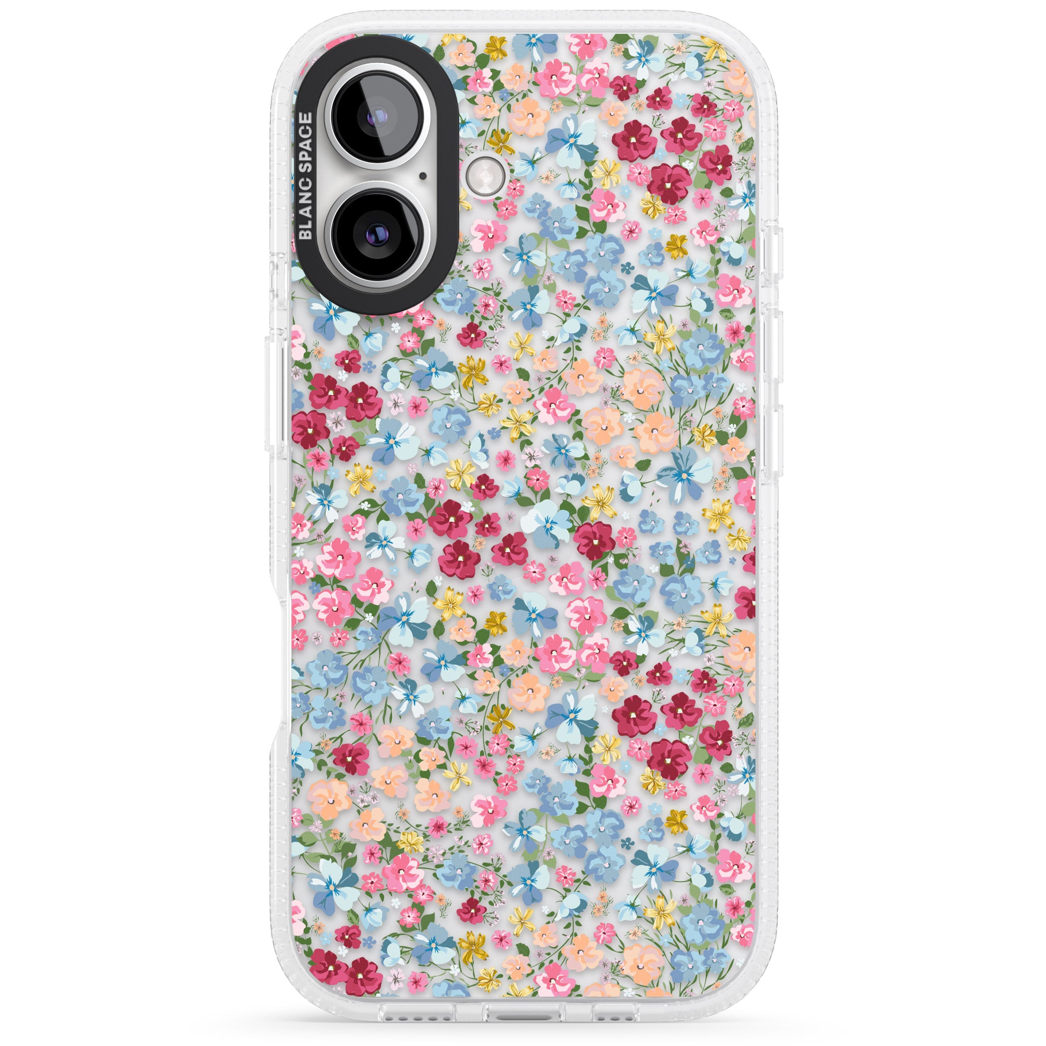 Venetian Meadow iPhone 16 / 16 Plus Clear Case Impact Air - Blanc Space