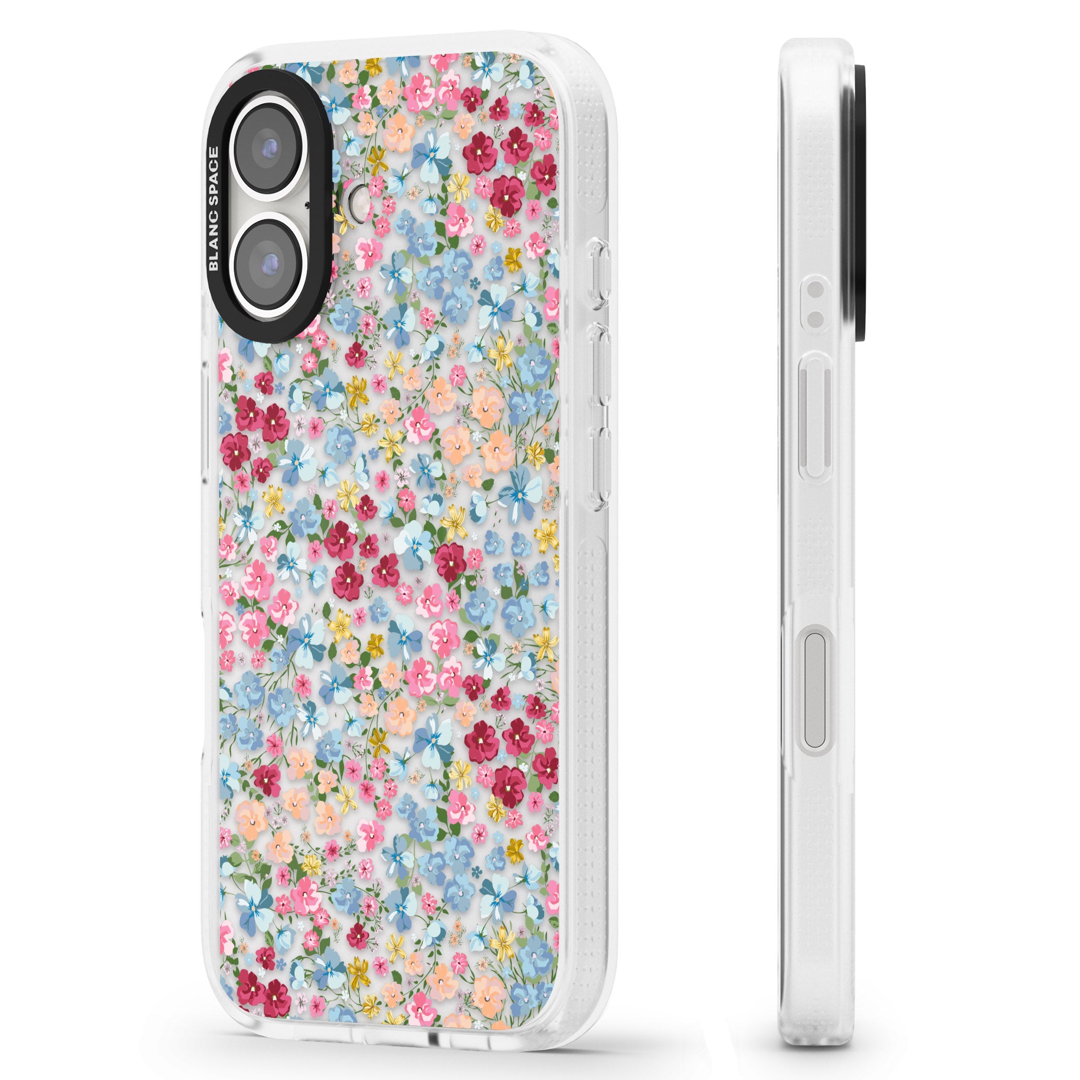 Venetian Meadow iPhone 16 / 16 Plus Clear Case Impact Air - Blanc Space