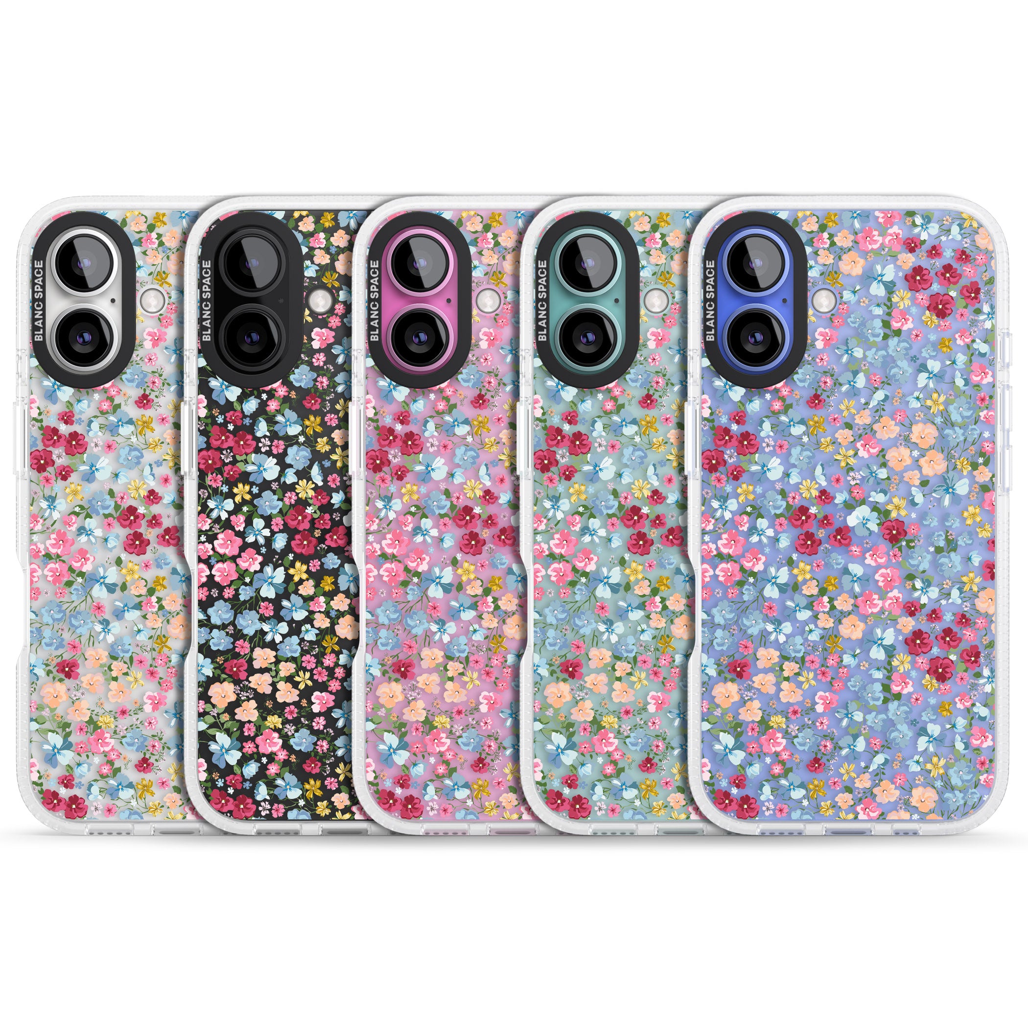 Venetian Meadow iPhone 16 / 16 Plus Clear Case Impact Air - Blanc Space