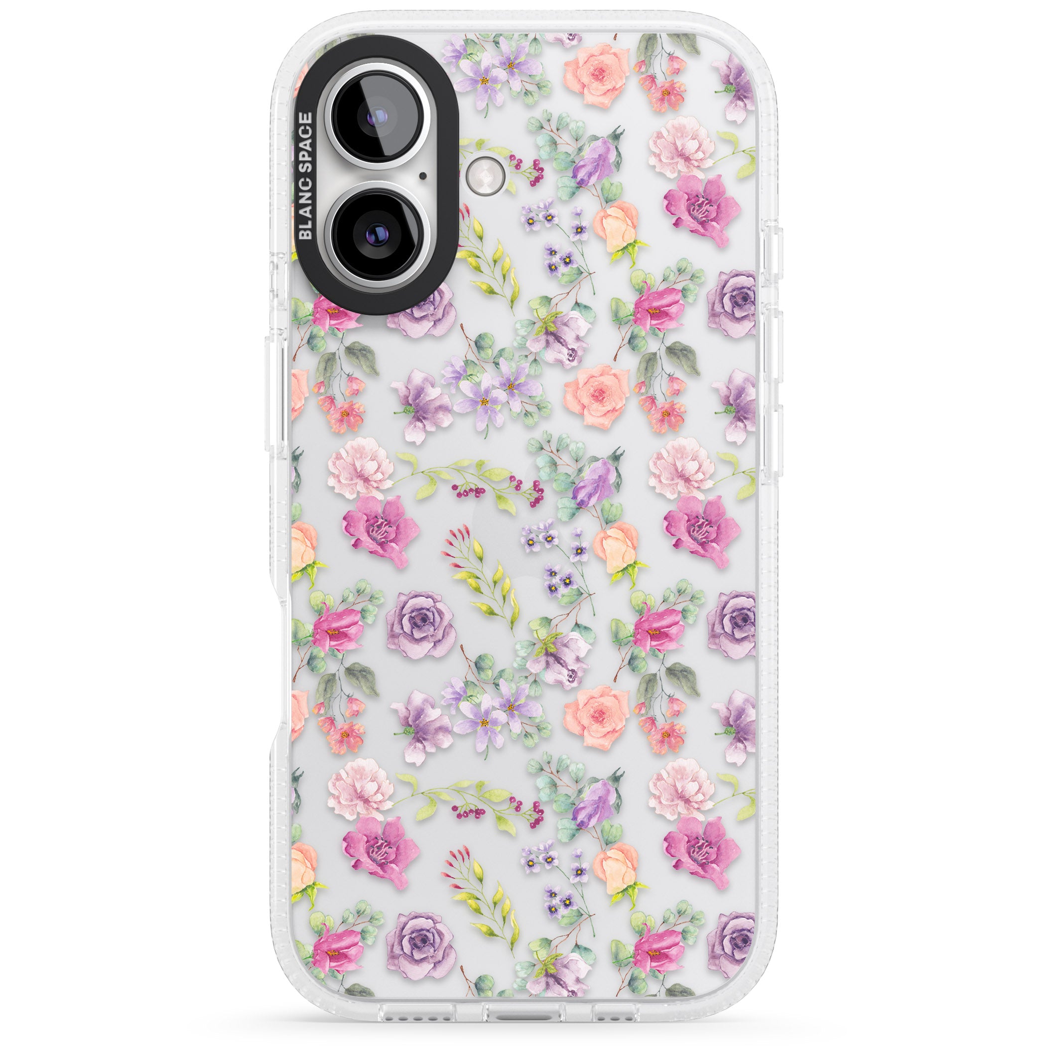 Sunday Flowers iPhone 16 / 16 Plus Clear Case Impact Air - Blanc Space