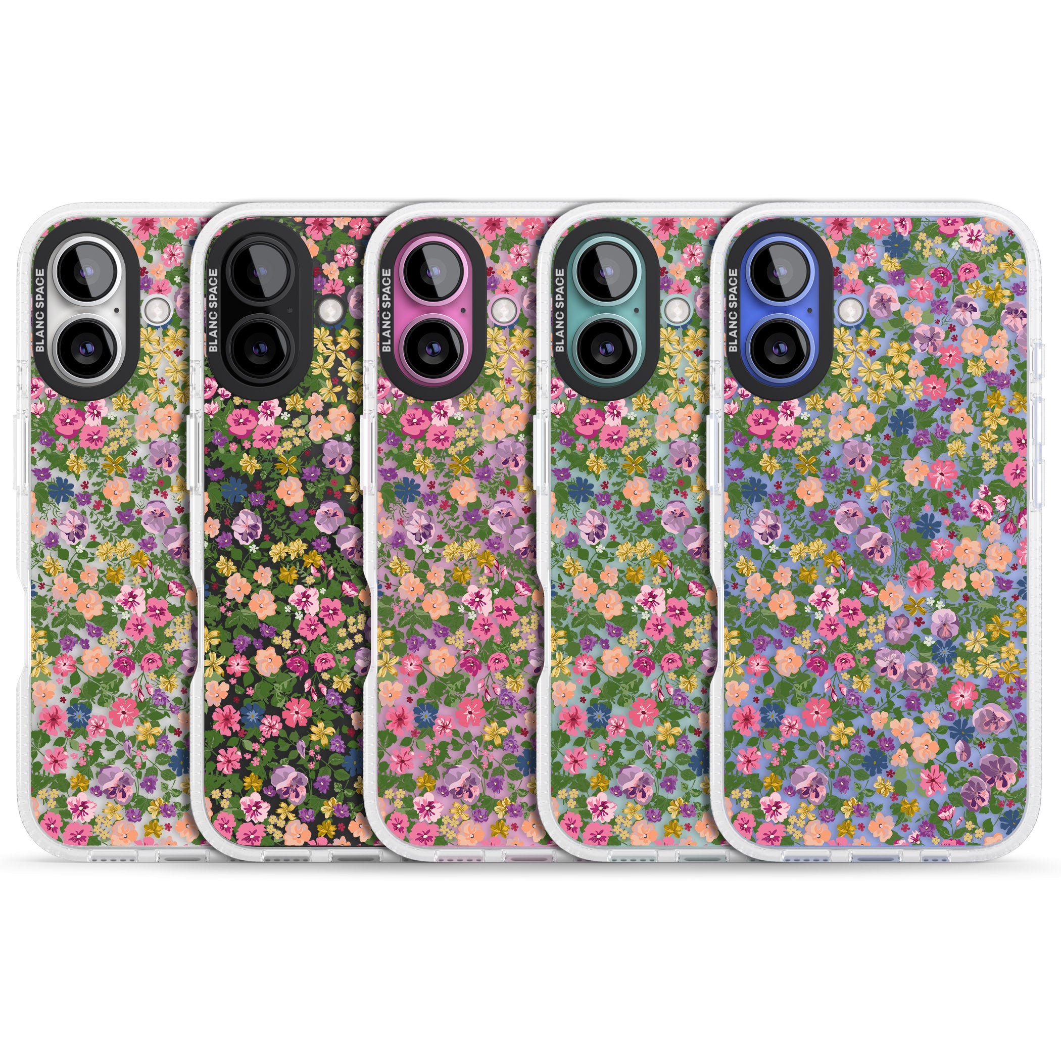 Lake Como Meadow iPhone 16 / 16 Plus Clear Case Impact Air - Blanc Space