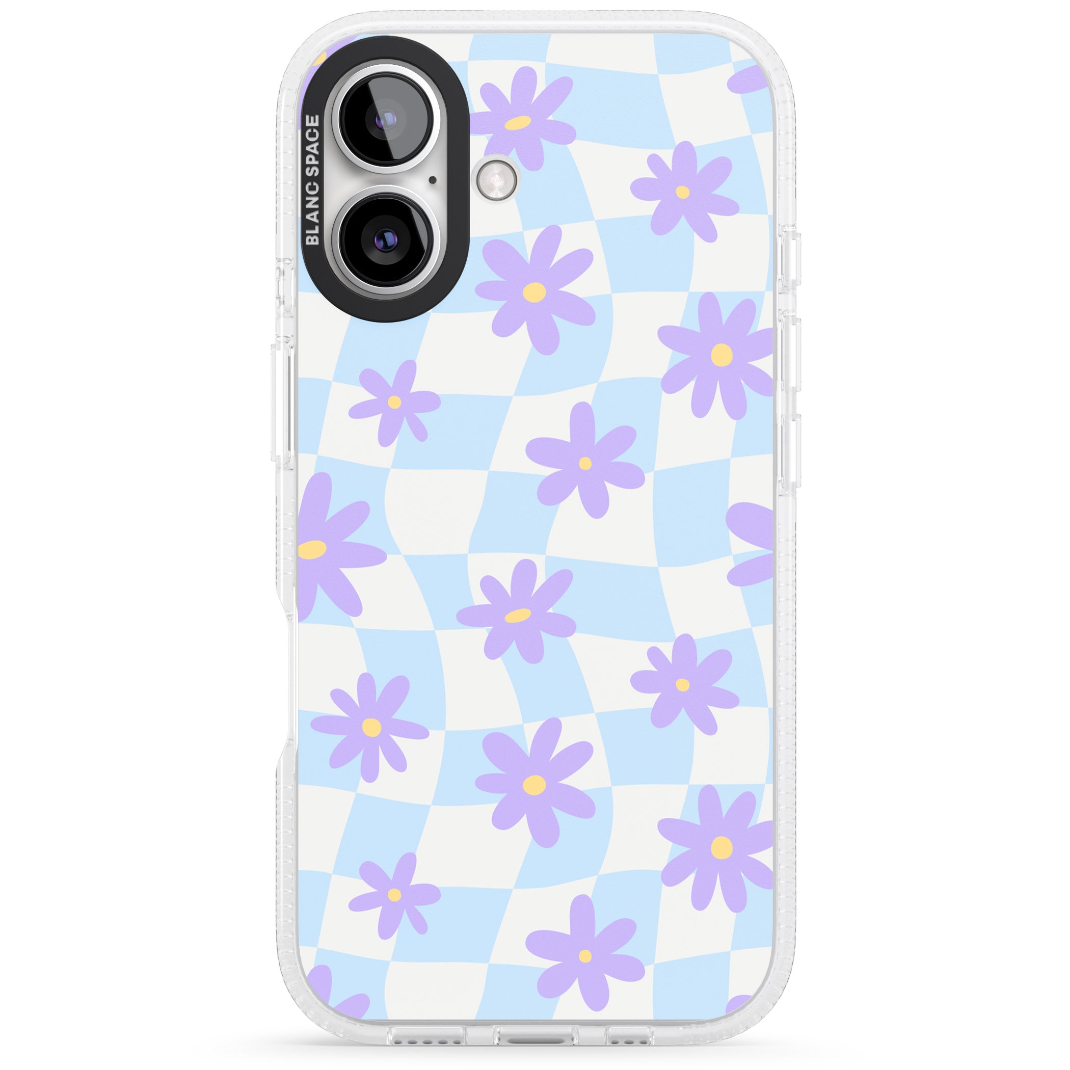 Serene Skies & Flowers iPhone 16 / 16 Plus Clear Case Impact Air - Blanc Space