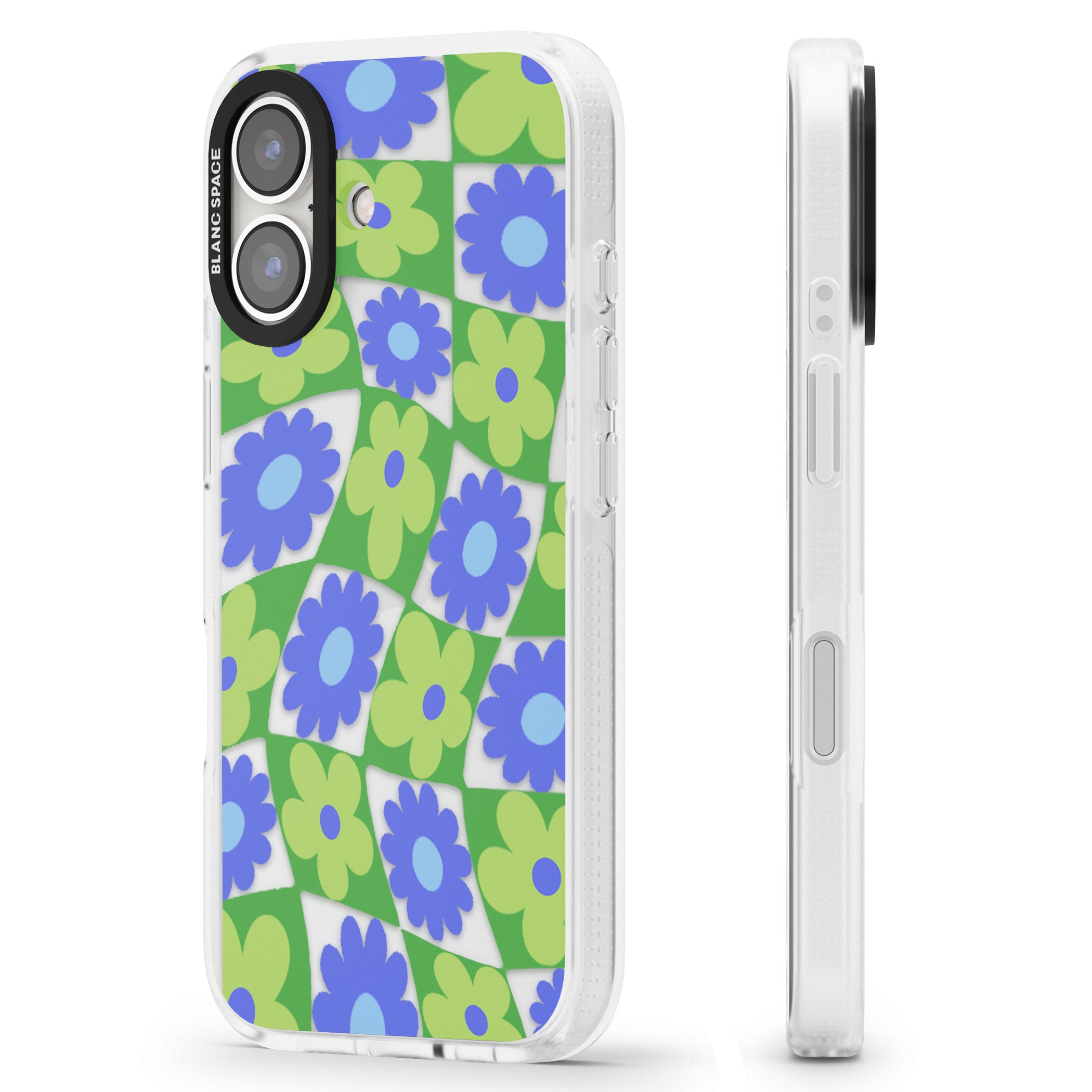 Garden Party iPhone 16 / 16 Plus Clear Case Impact Air - Blanc Space