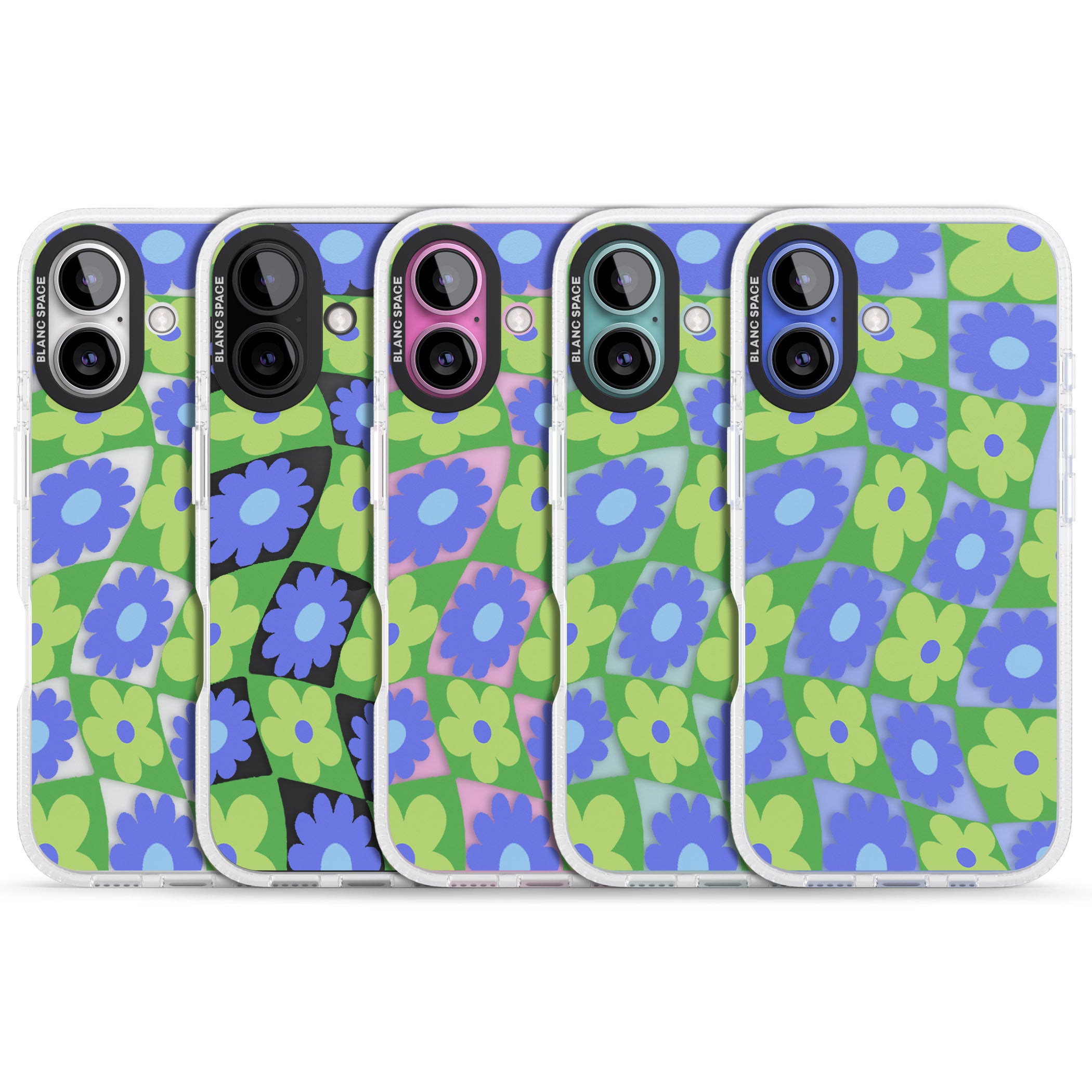 Garden Party iPhone 16 / 16 Plus Clear Case Impact Air - Blanc Space